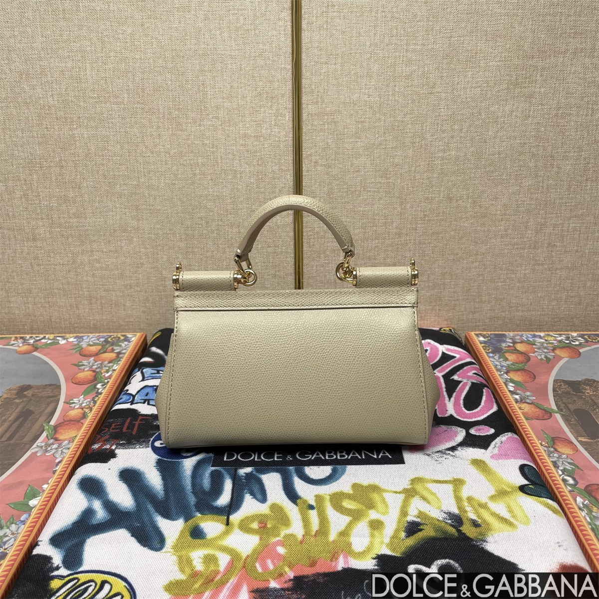 D&G クラッチ バッグ ドルガバ偽物 品質保証 牛革 レザー 斜め掛け ハンドバッグ 通勤 グレー_3