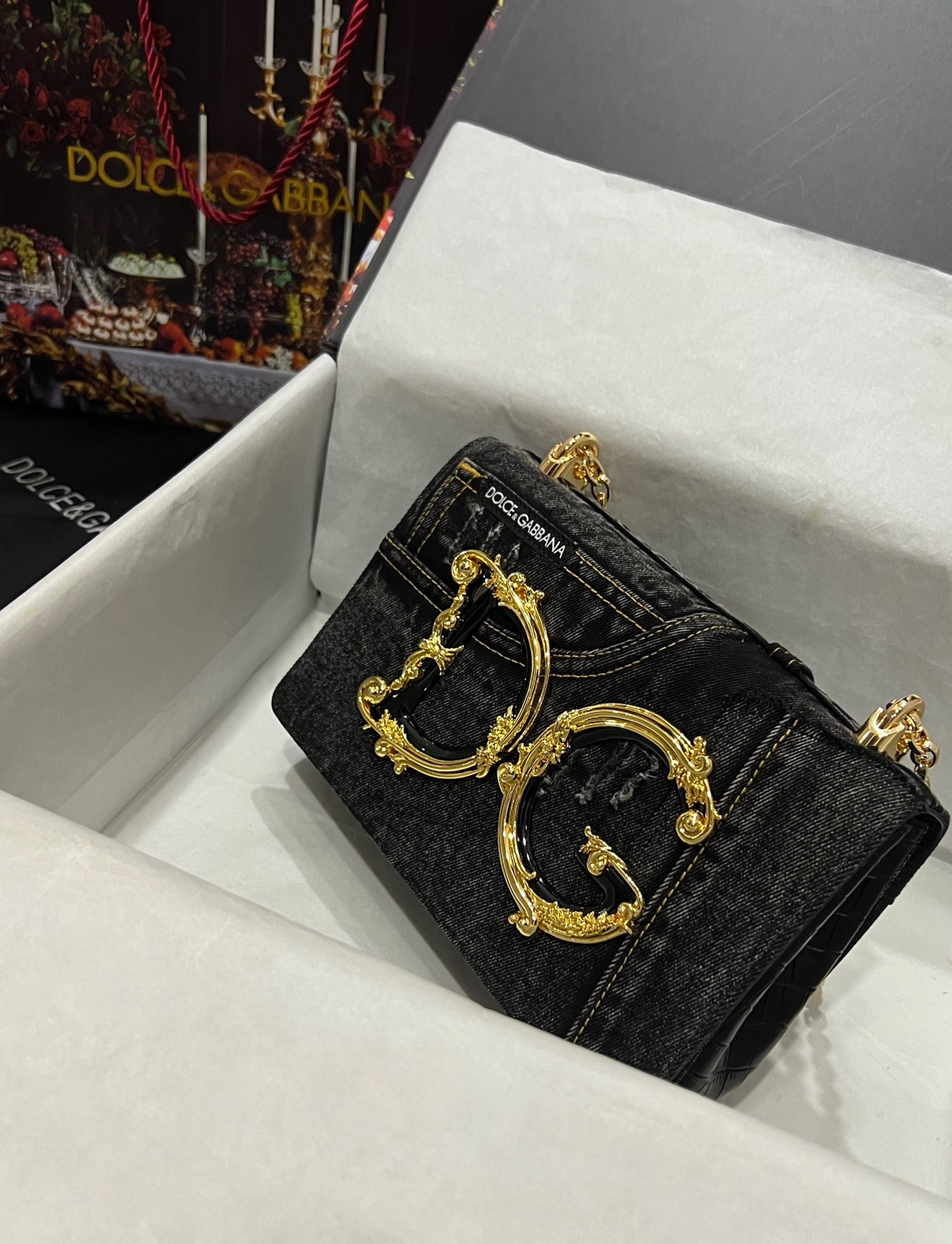 D&G ドルガバ トート バッグ レディ新作コピー チェーンバッグ ハンドバッグ ブラック_3