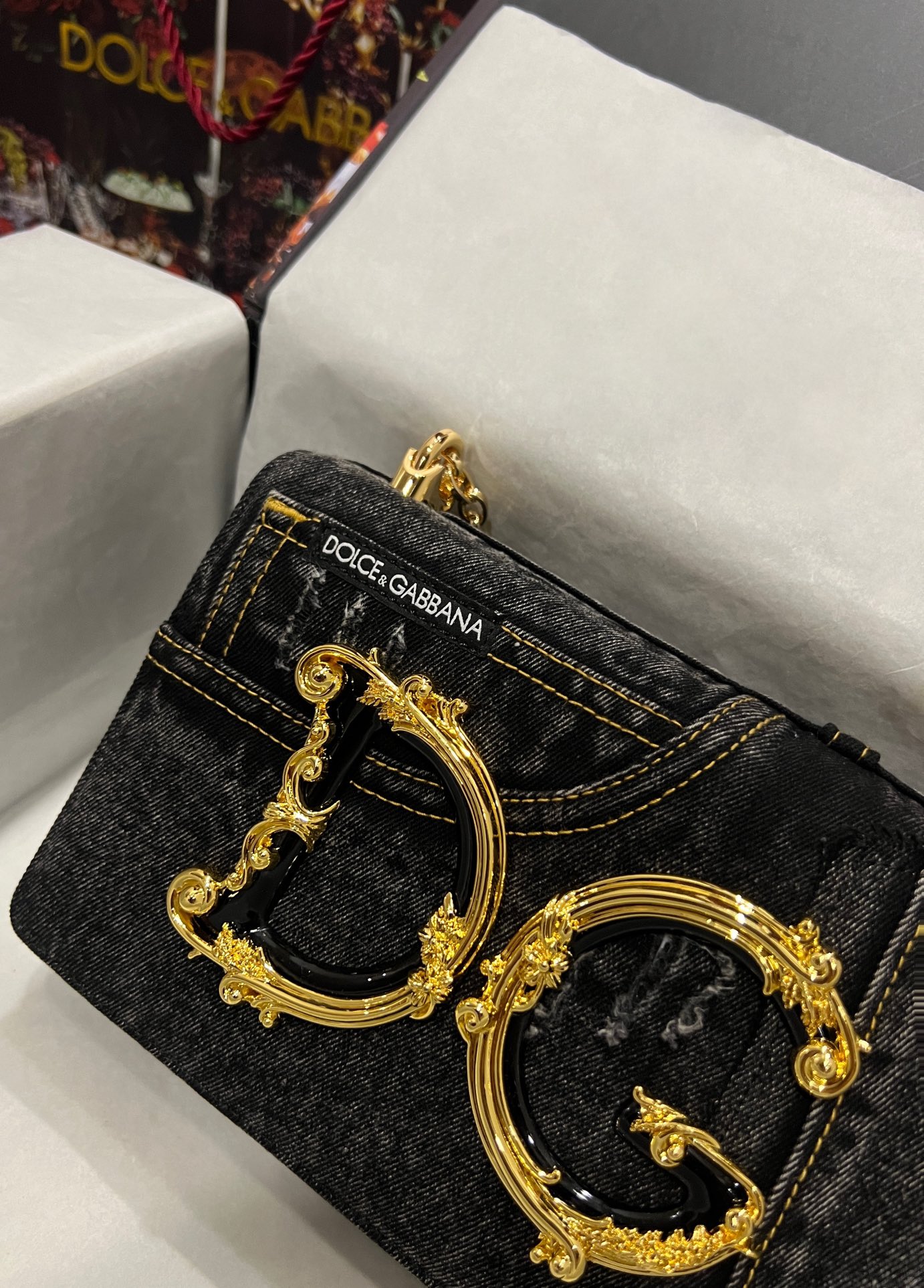 D&G ドルガバ トート バッグ レディ新作コピー チェーンバッグ ハンドバッグ ブラック_4