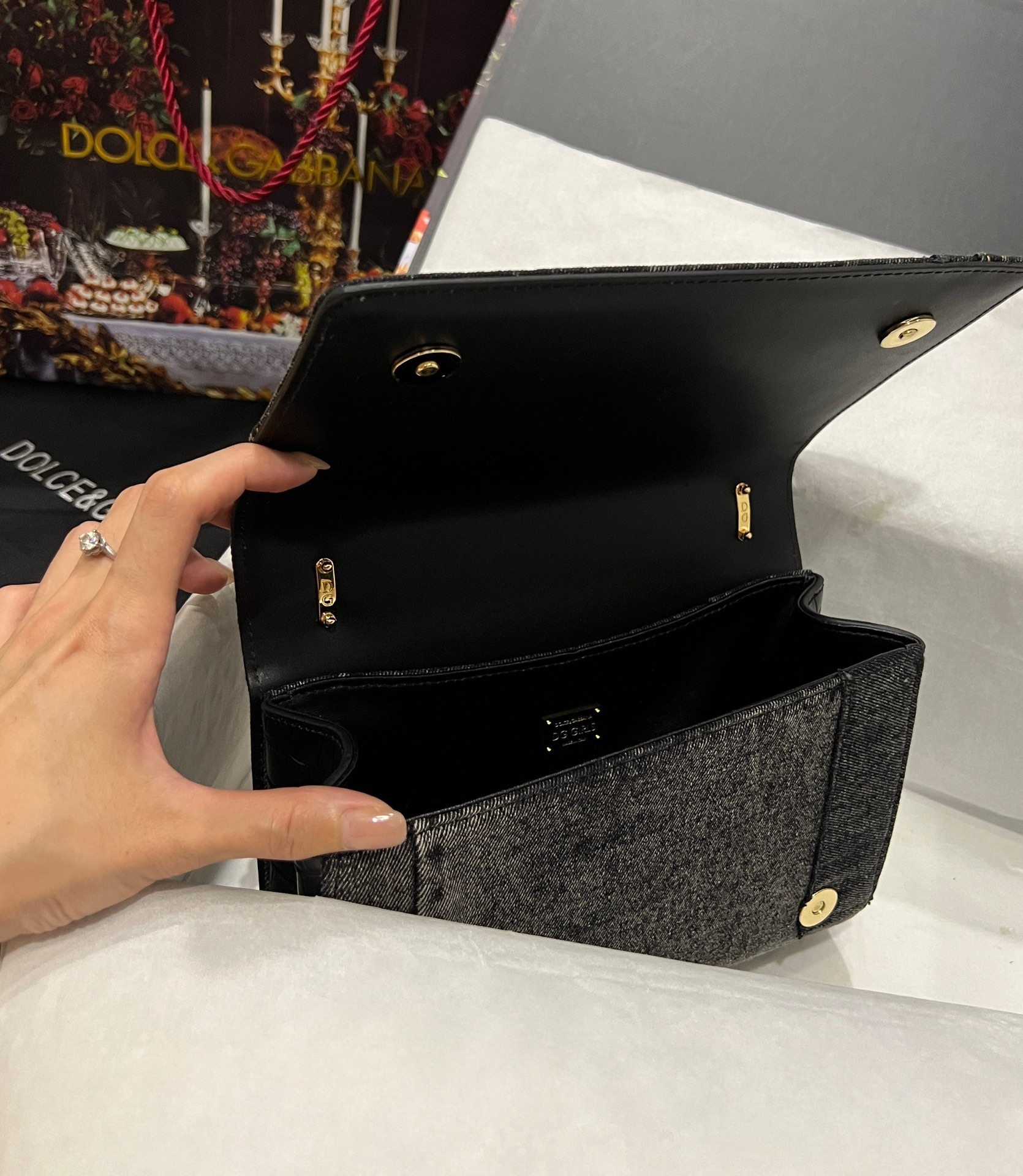 D&G ドルガバ トート バッグ レディ新作コピー チェーンバッグ ハンドバッグ ブラック_9