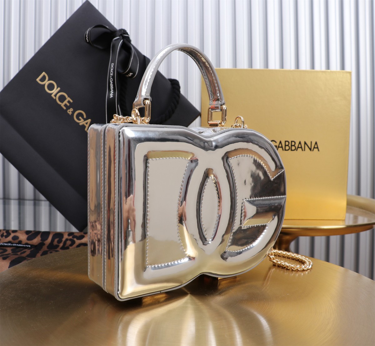 D&G 個性的なドルガバ バッグ トートスーパーコピー 斜め掛けバッグ ハンドバッグ 6405#BOX シルバー_2