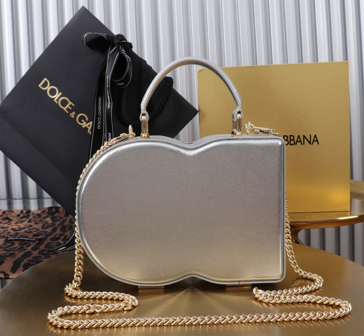 D&G 優雅 ドルガバ バッグ 公式コピー 斜め掛けバッグ ハンドバッグ 6405#BOX シルバー_2
