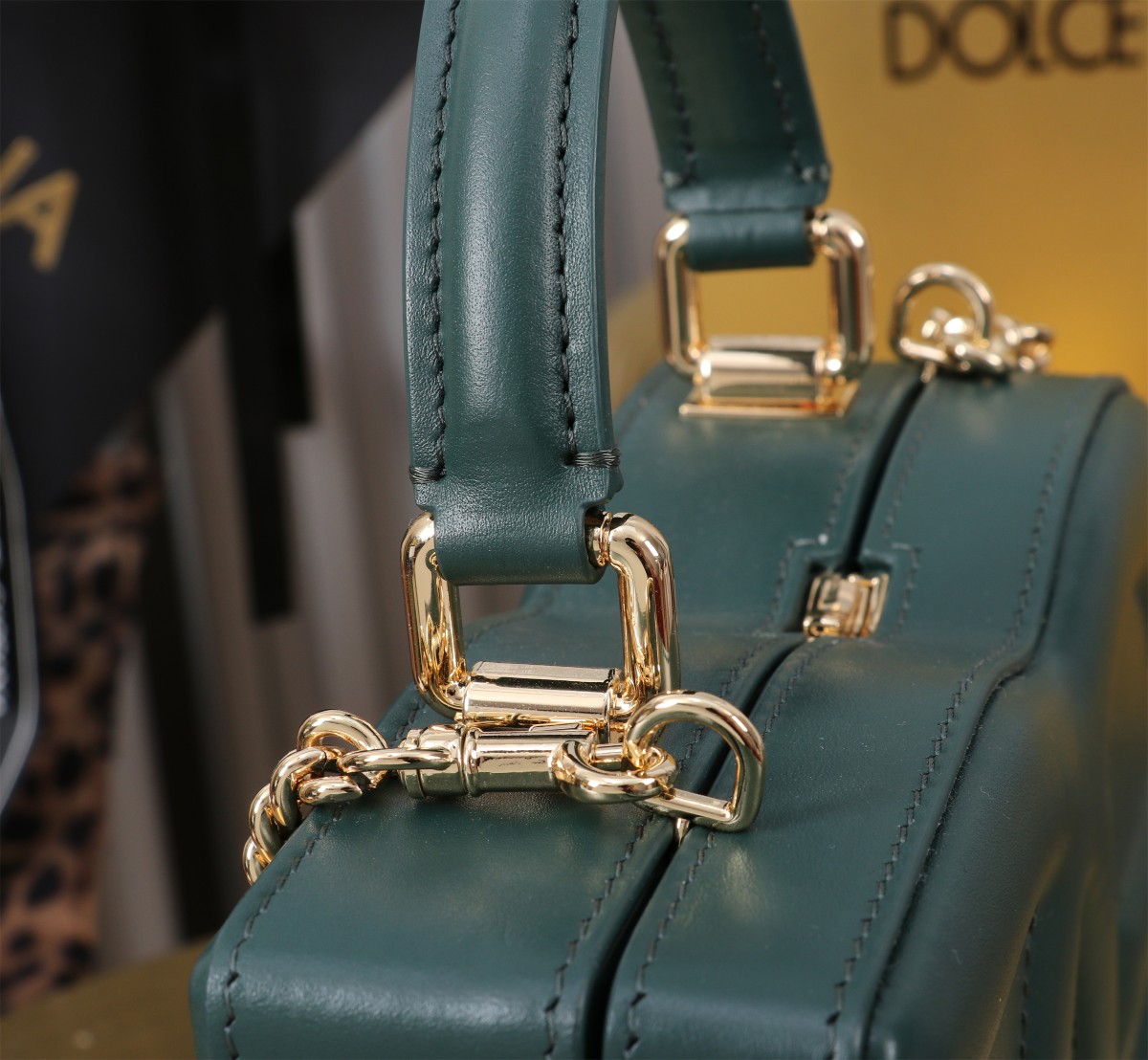 D&G 優雅 ドルガバ バッグ 新作スーパーコピー 斜め掛けバッグ ハンドバッグ 6405#BOX グリーン_7