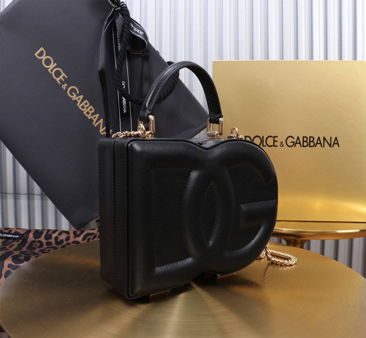 D&G ドルチェ & ガッバーナ クラッチ バッグスーパーコピー 斜め掛けバッグ ハンドバッグ 6405#BOX ブラック_2