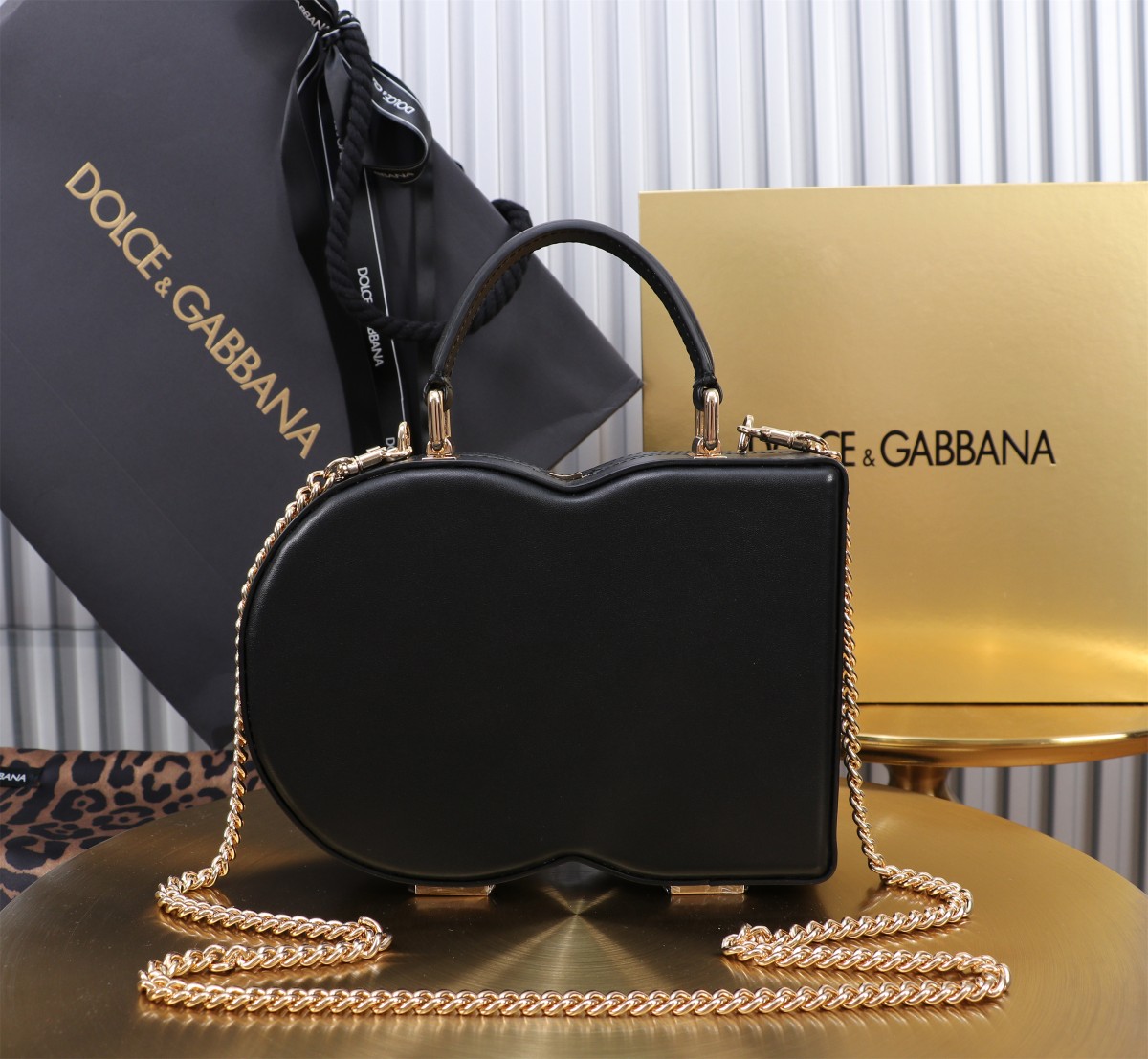D&G ドルチェ & ガッバーナ クラッチ バッグスーパーコピー 斜め掛けバッグ ハンドバッグ 6405#BOX ブラック_3