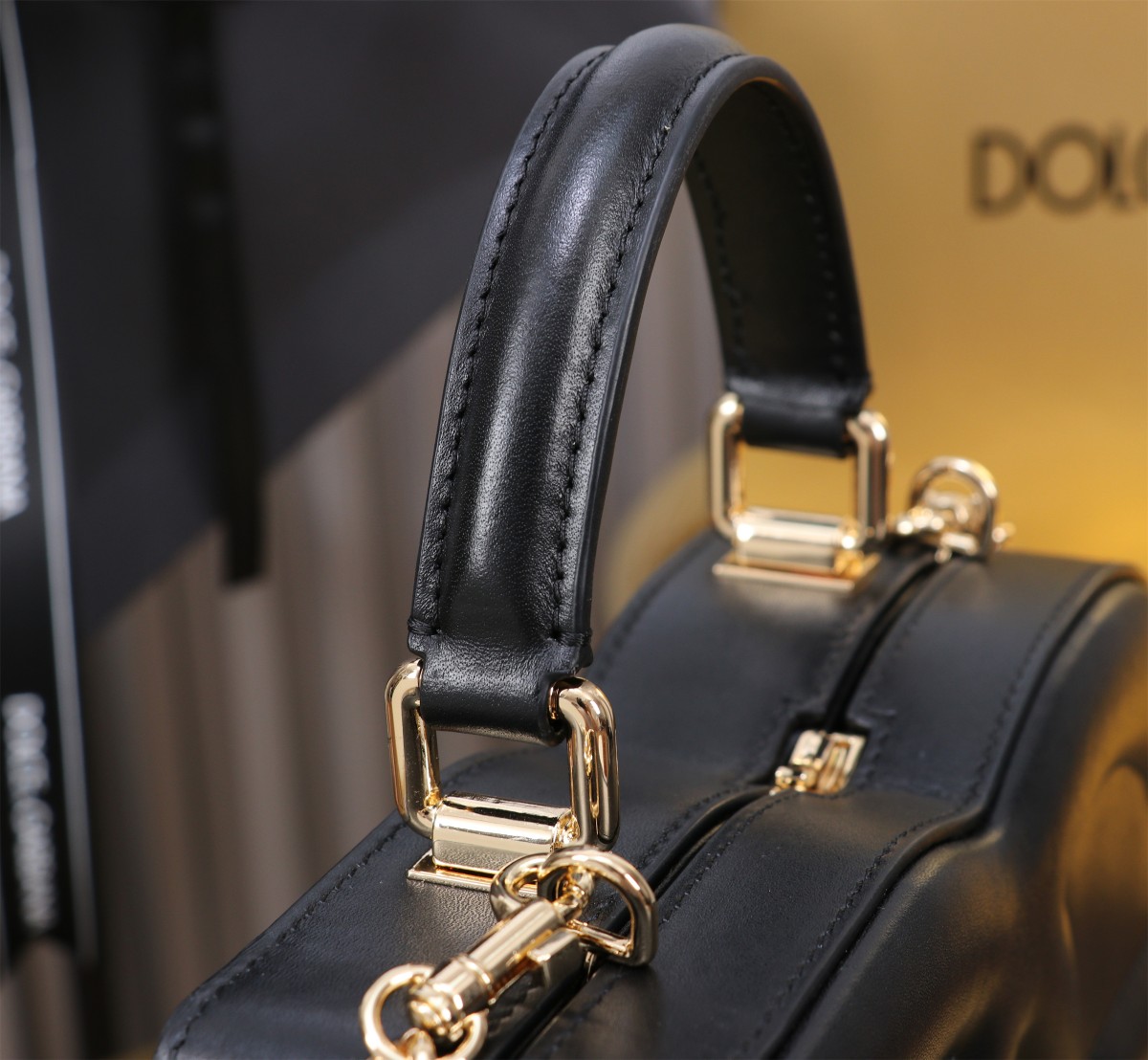 D&G ドルチェ & ガッバーナ クラッチ バッグスーパーコピー 斜め掛けバッグ ハンドバッグ 6405#BOX ブラック_7