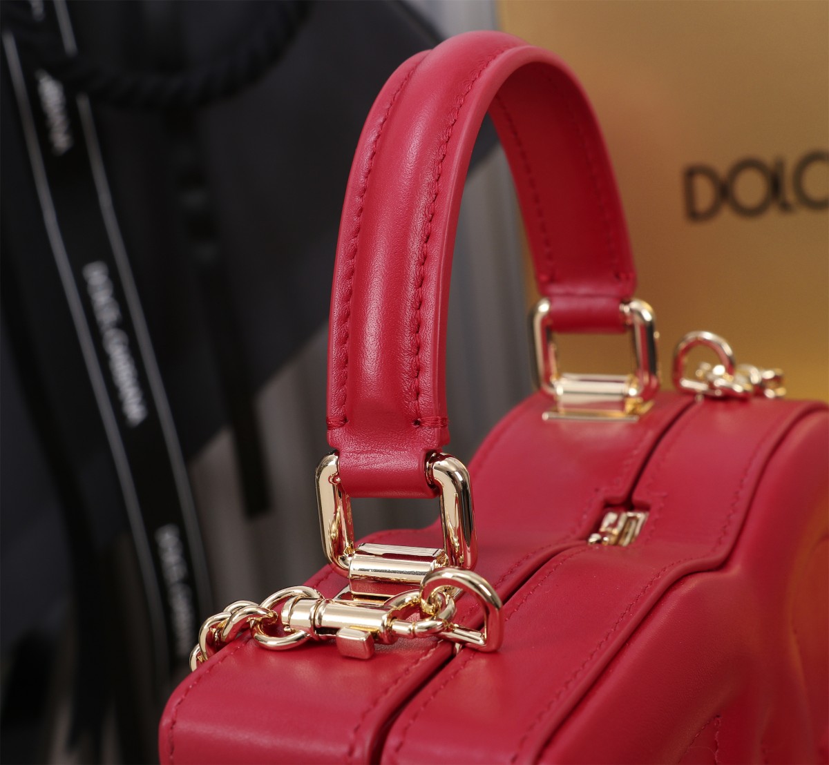 D&G ドルチェ & ガッバーナ シシリー バッグ偽物 斜め掛けバッグ ハンドバッグ 6405#BOX レッド_7