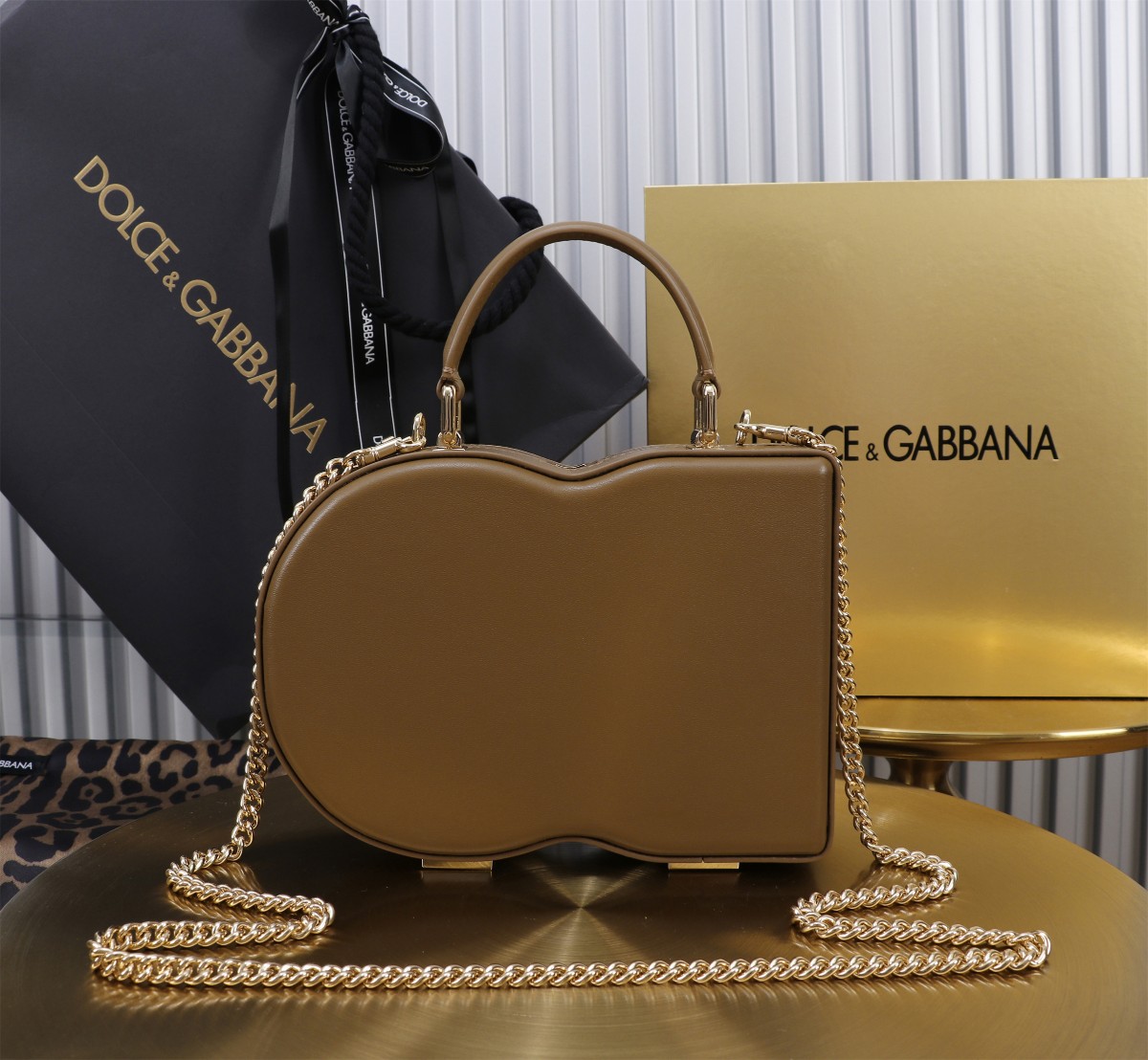 D&G ドルチェ & ガッバーナ ビジネス バッグＮ級品 斜め掛けバッグ 優雅 ハンドバッグ 6405#BOX カーキ色_2