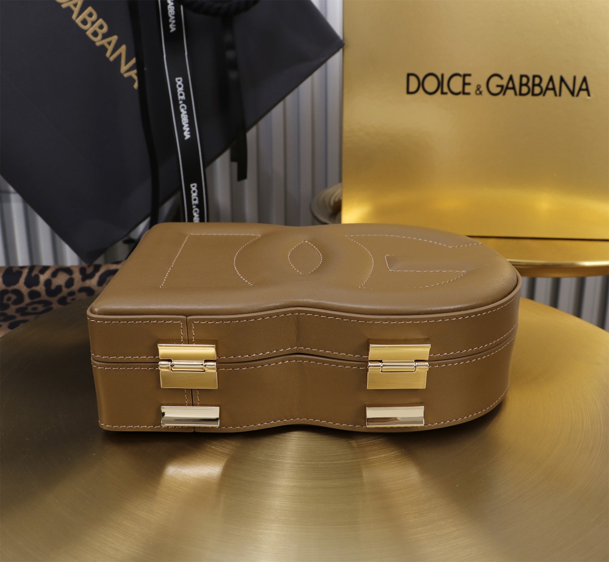 D&G ドルチェ & ガッバーナ ビジネス バッグＮ級品 斜め掛けバッグ 優雅 ハンドバッグ 6405#BOX カーキ色_3
