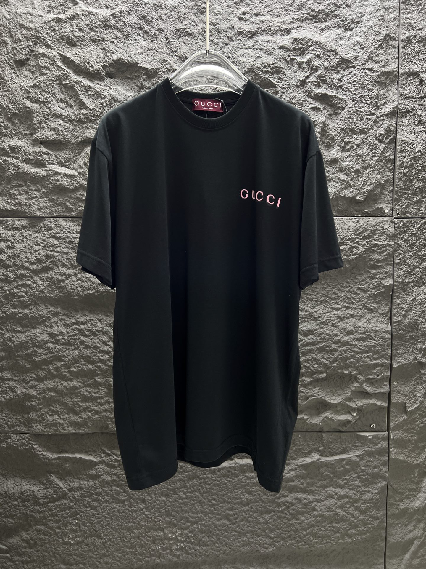 gucci t シャツ スパンコールコピー 綿100% トップス プリント ゆったり 半袖 ブラック_1