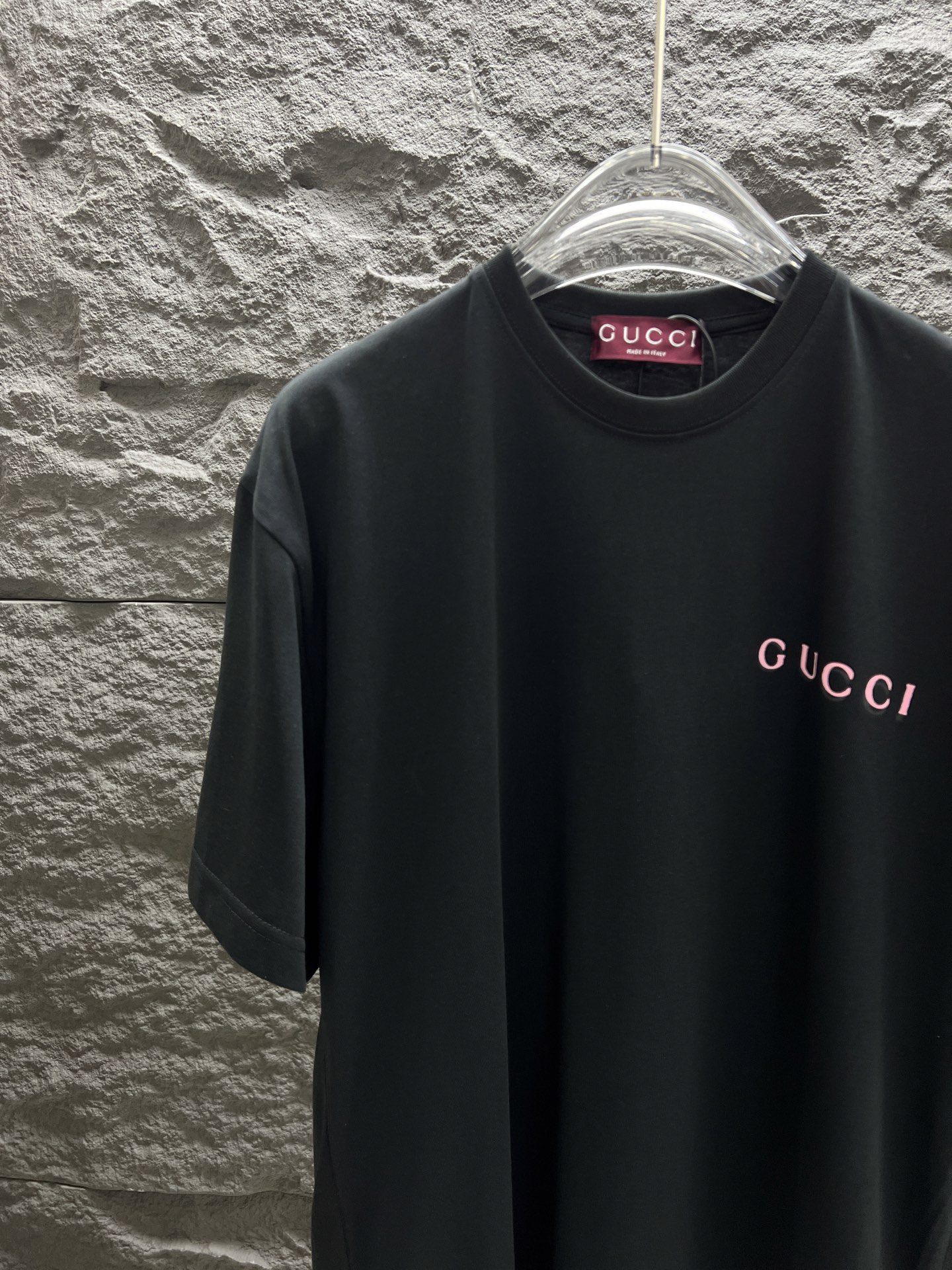 gucci t シャツ スパンコールコピー 綿100% トップス プリント ゆったり 半袖 ブラック_4