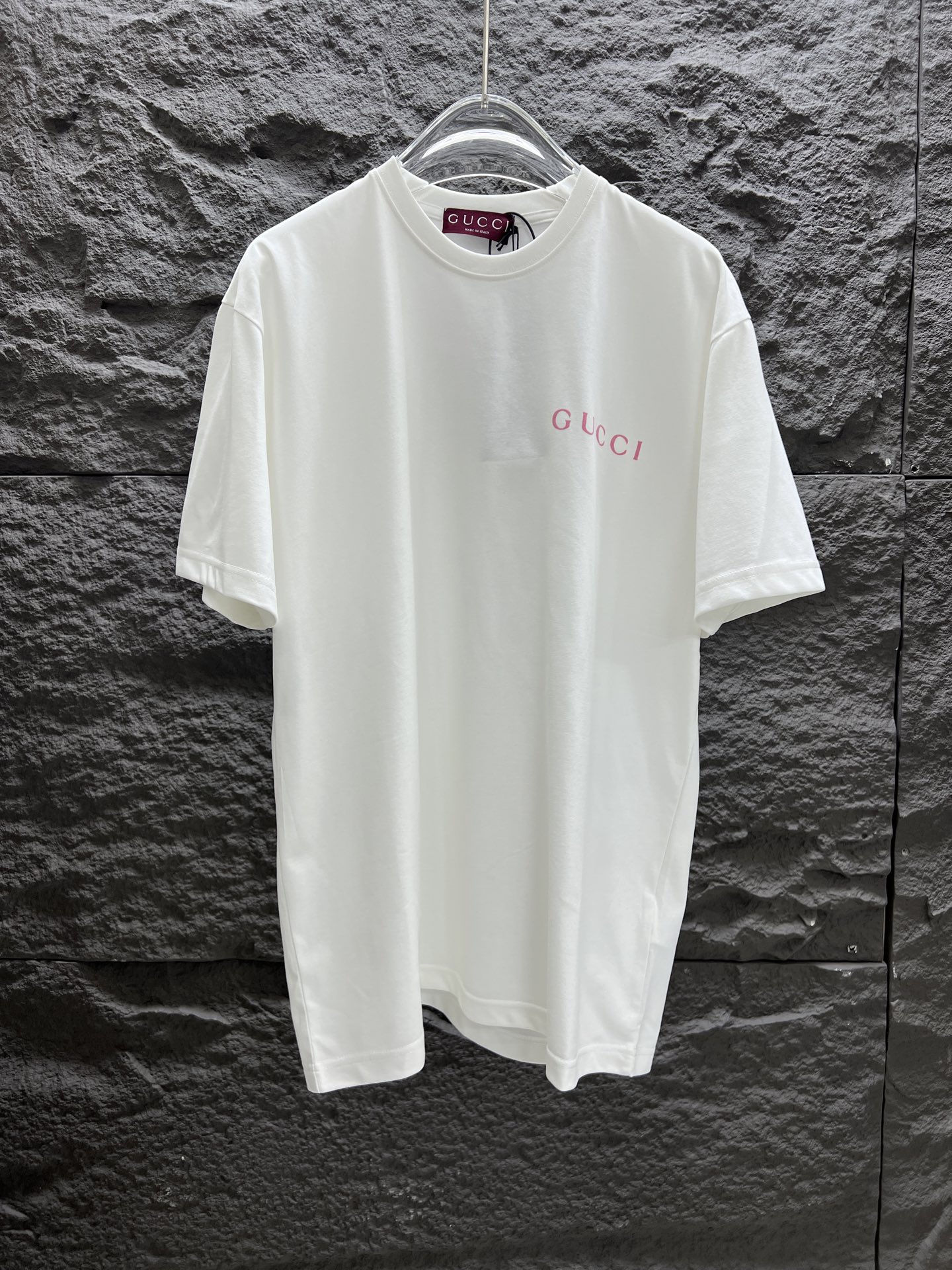 gucci t シャツ テニススーパーコピー 綿100% トップス プリント ゆったり 半袖 ホワイト_1