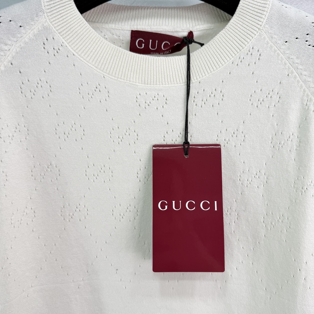 高品質 gucci t シャツ ピンクコピー 綿 半袖トップス 通気性いい シンプル 2色可選_3