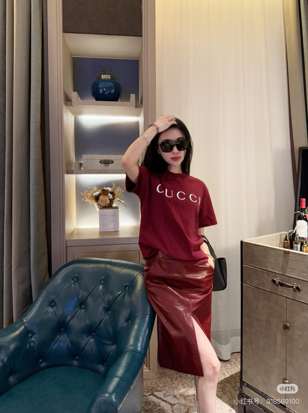お買い得な gucci t シャツ ベビースーパーコピー 綿 半袖トップス 通気性いい シンプル レッド_2