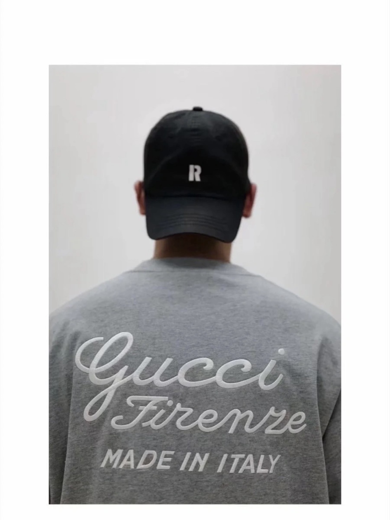 gucci カタカナ t シャツ激安通販 ゆったり プリント 100%綿 短袖 トップス シンプル グレー_6