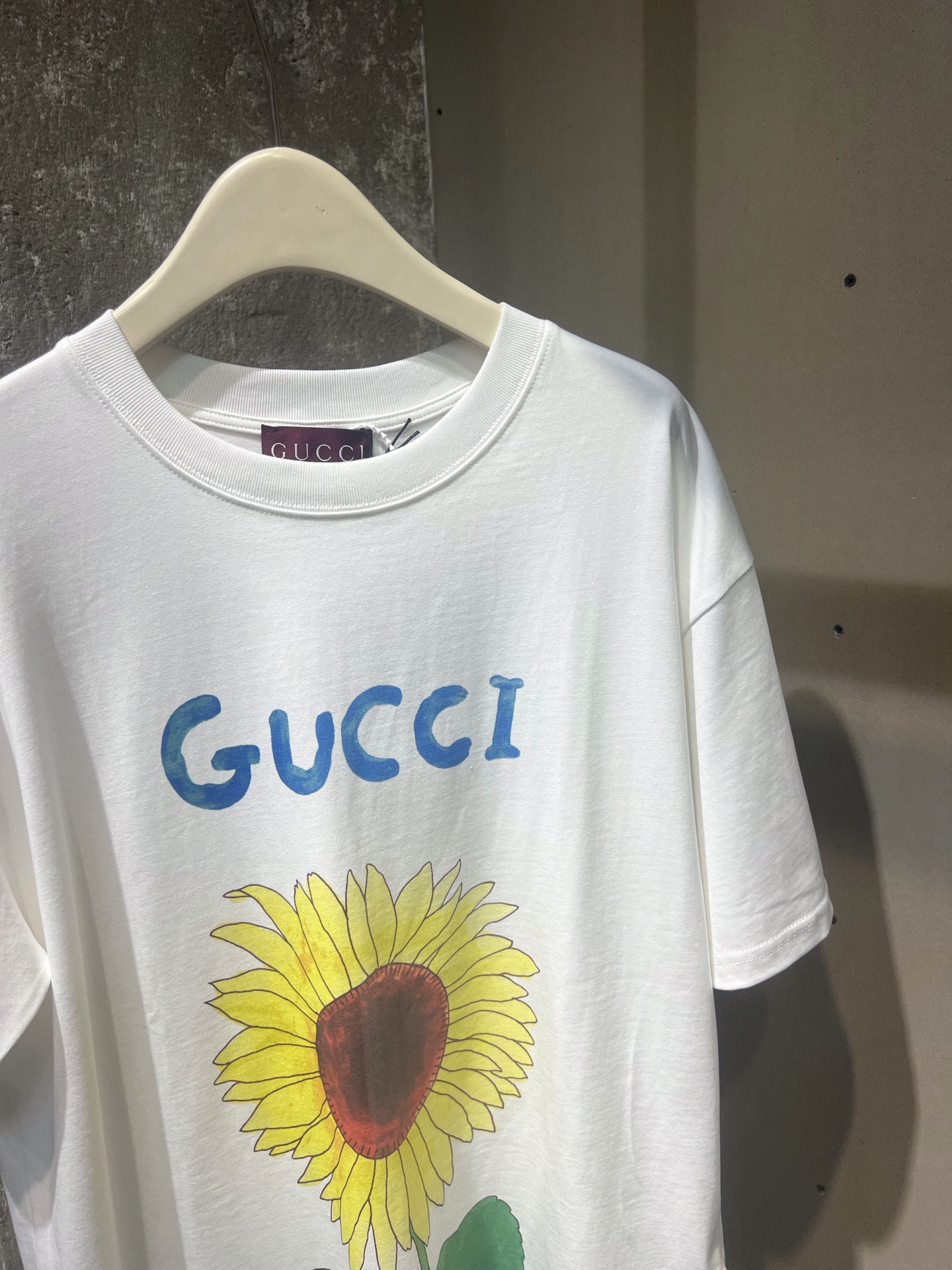 gucci クマ t シャツスーパーコピー ゆったり プリント 100%綿 短袖 トップス 男女兼用 ホワイト_3