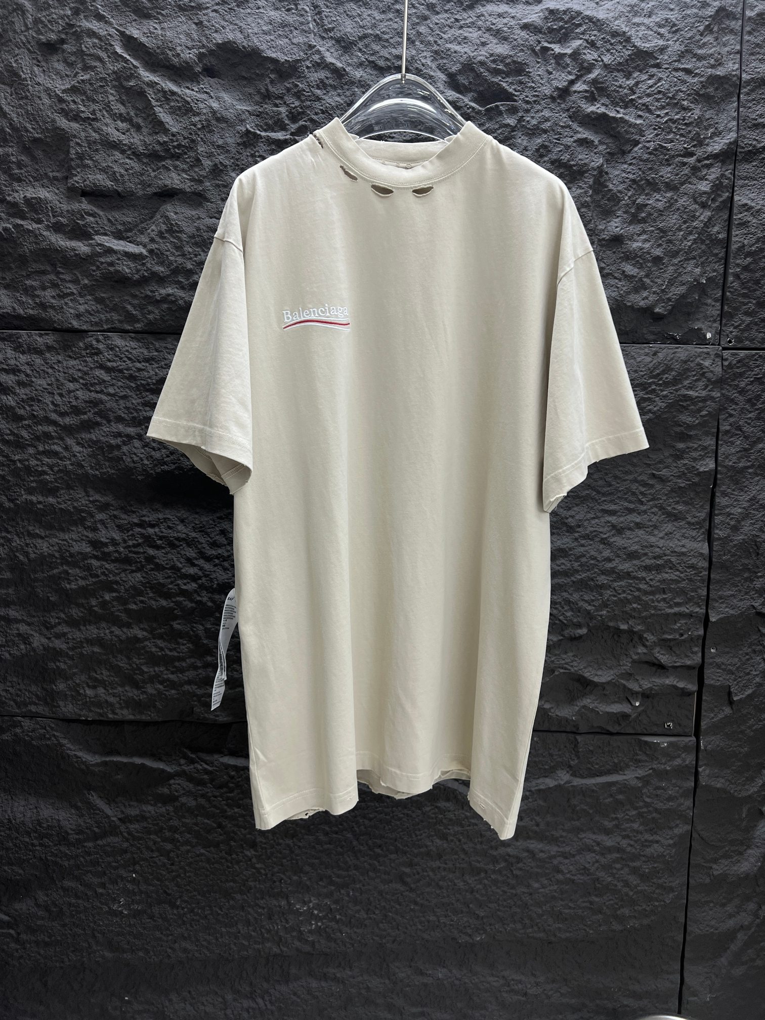 夏新作 バレンシアガtシャツ 値段スーパーコピー トップス ロゴプリント 純綿 半袖 ホワイト_5