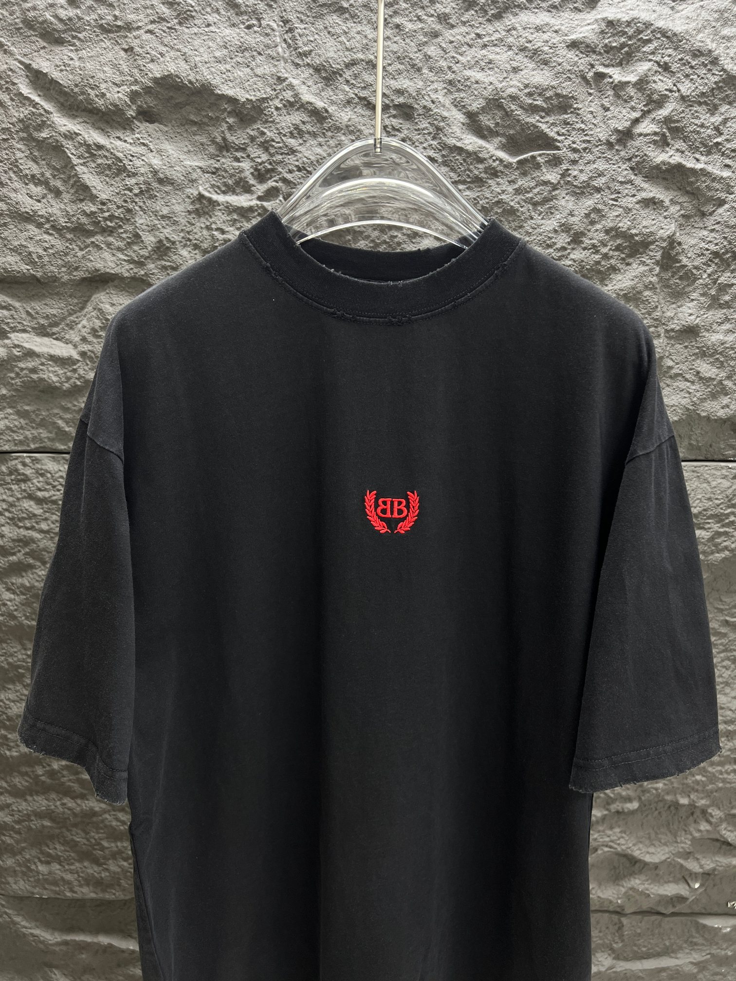 バレンシアガtシャツ コーデスーパーコピー トップス 半袖 プリント 純綿 ゆったり ブラック_2