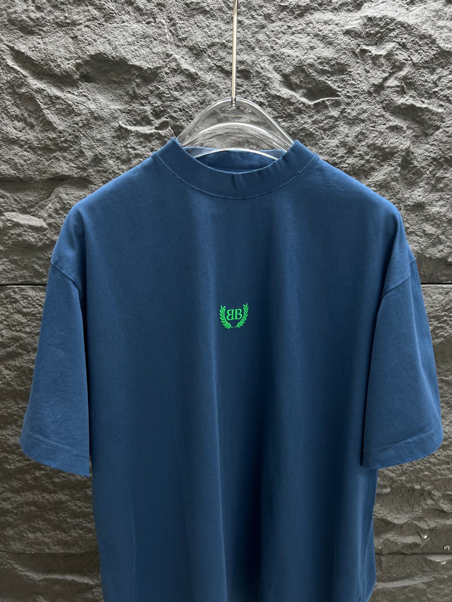 最新の2025年 バレンシアガtシャツコピートップス 半袖 プリント 純綿 ゆったり ブルー_2