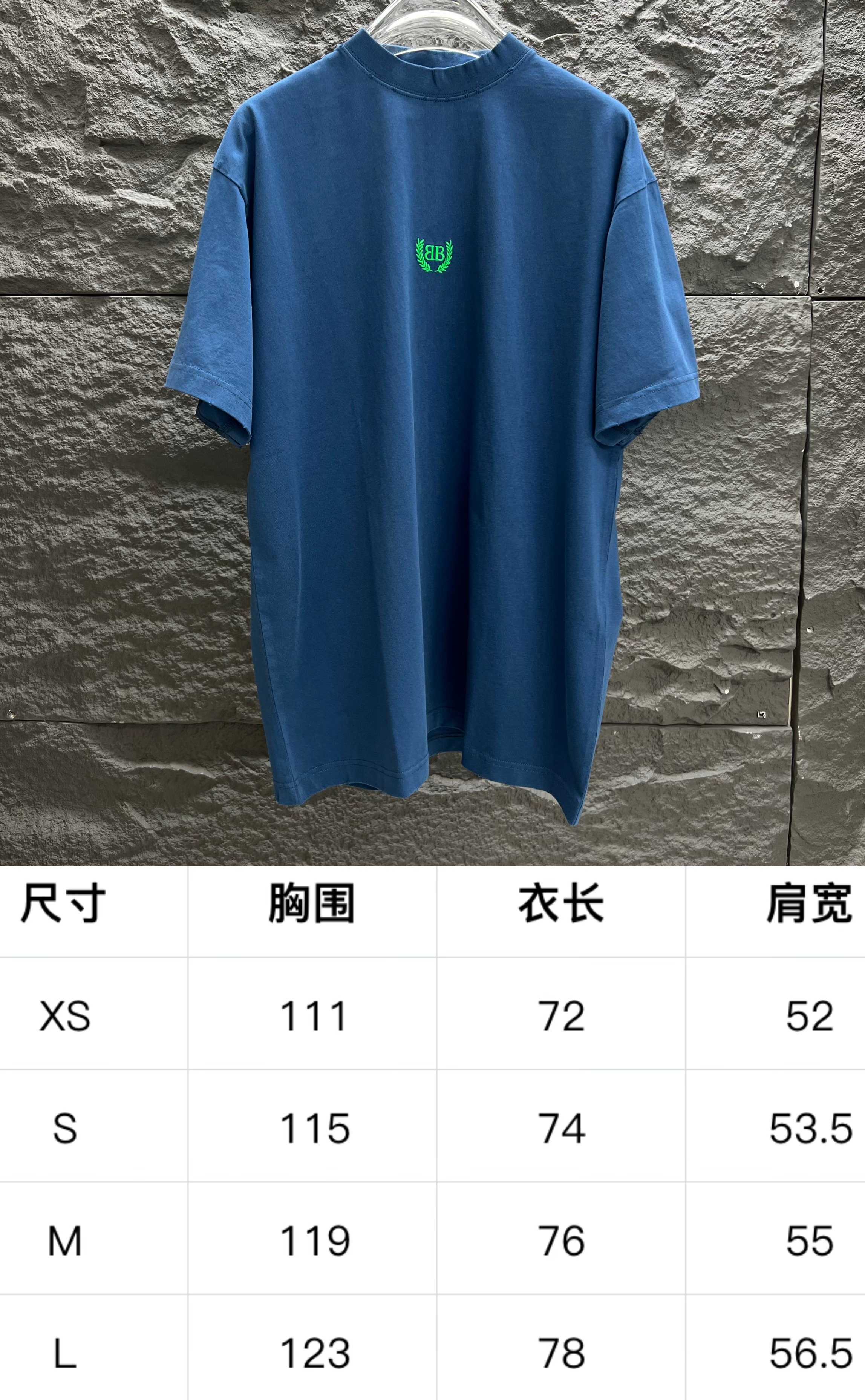 最新の2025年 バレンシアガtシャツコピートップス 半袖 プリント 純綿 ゆったり ブルー_9