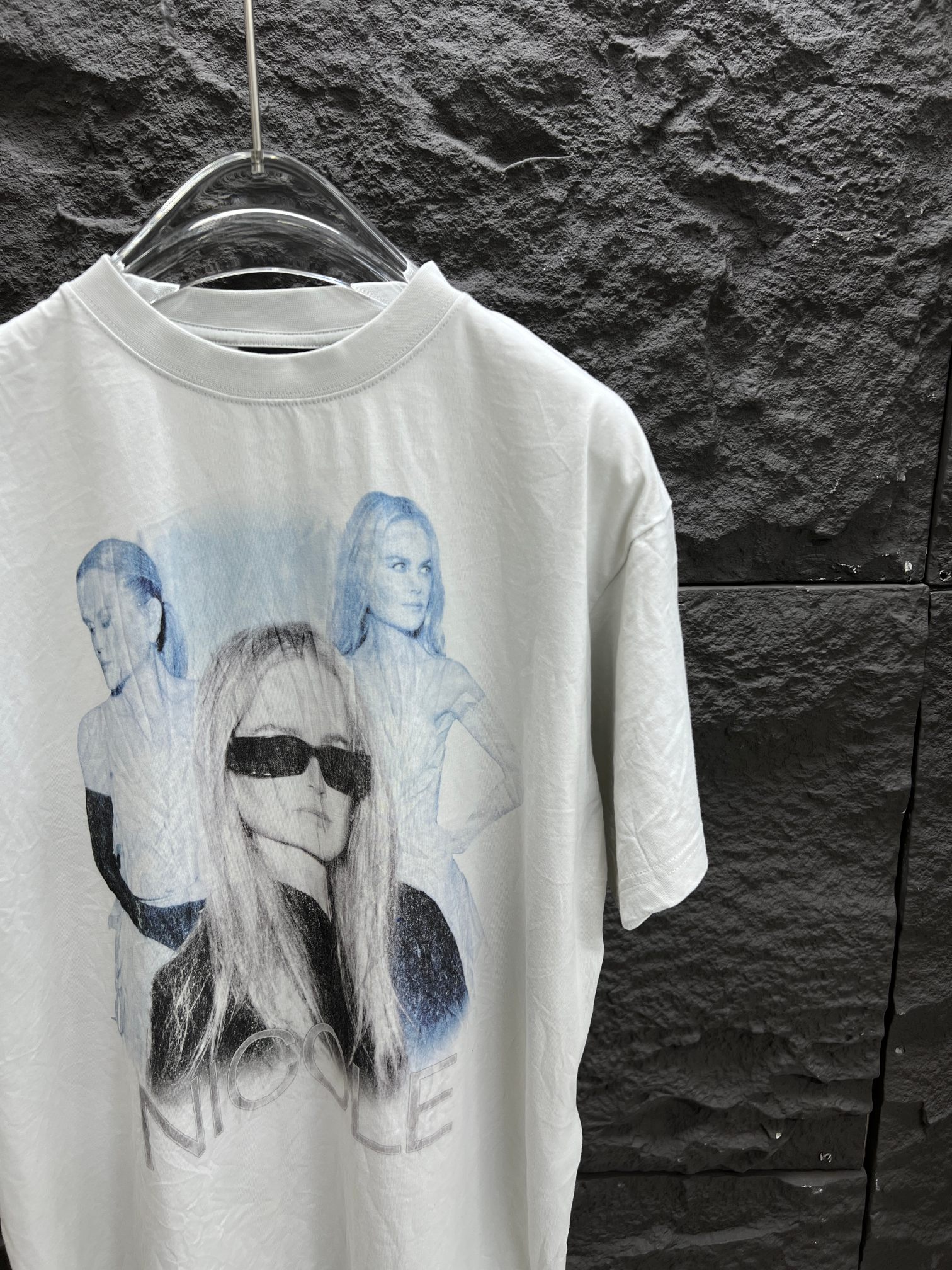 お値打ち価格メンズ バレンシアガtシャツスーパーコピートップス 半袖 プリント 純綿 ゆったり ホワイト_4