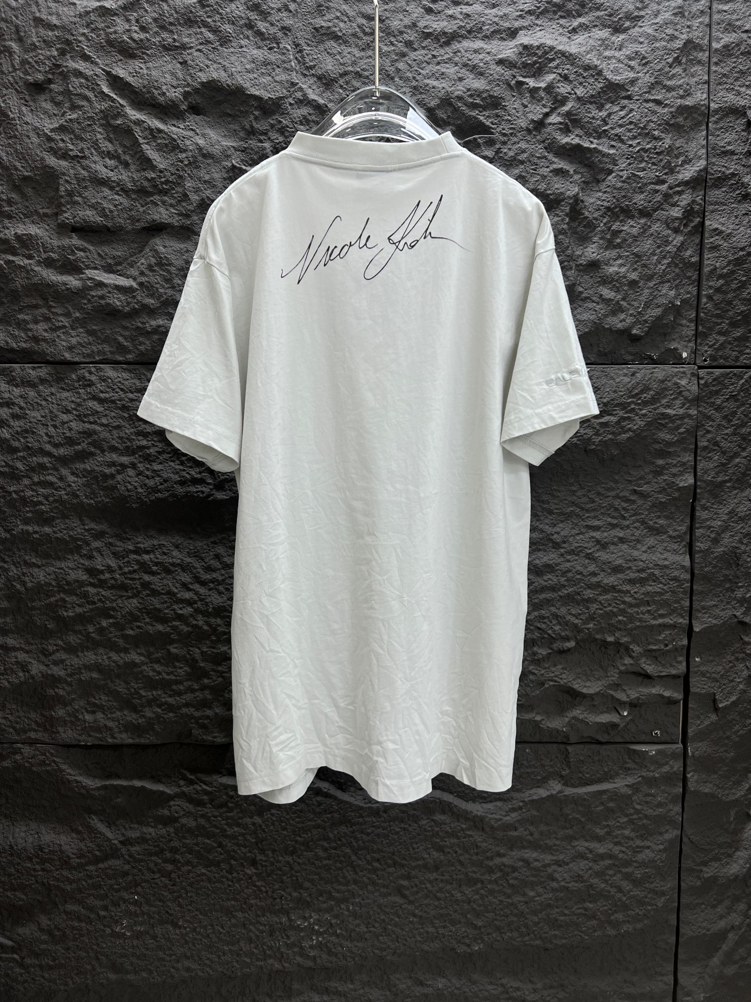 お値打ち価格メンズ バレンシアガtシャツスーパーコピートップス 半袖 プリント 純綿 ゆったり ホワイト_6