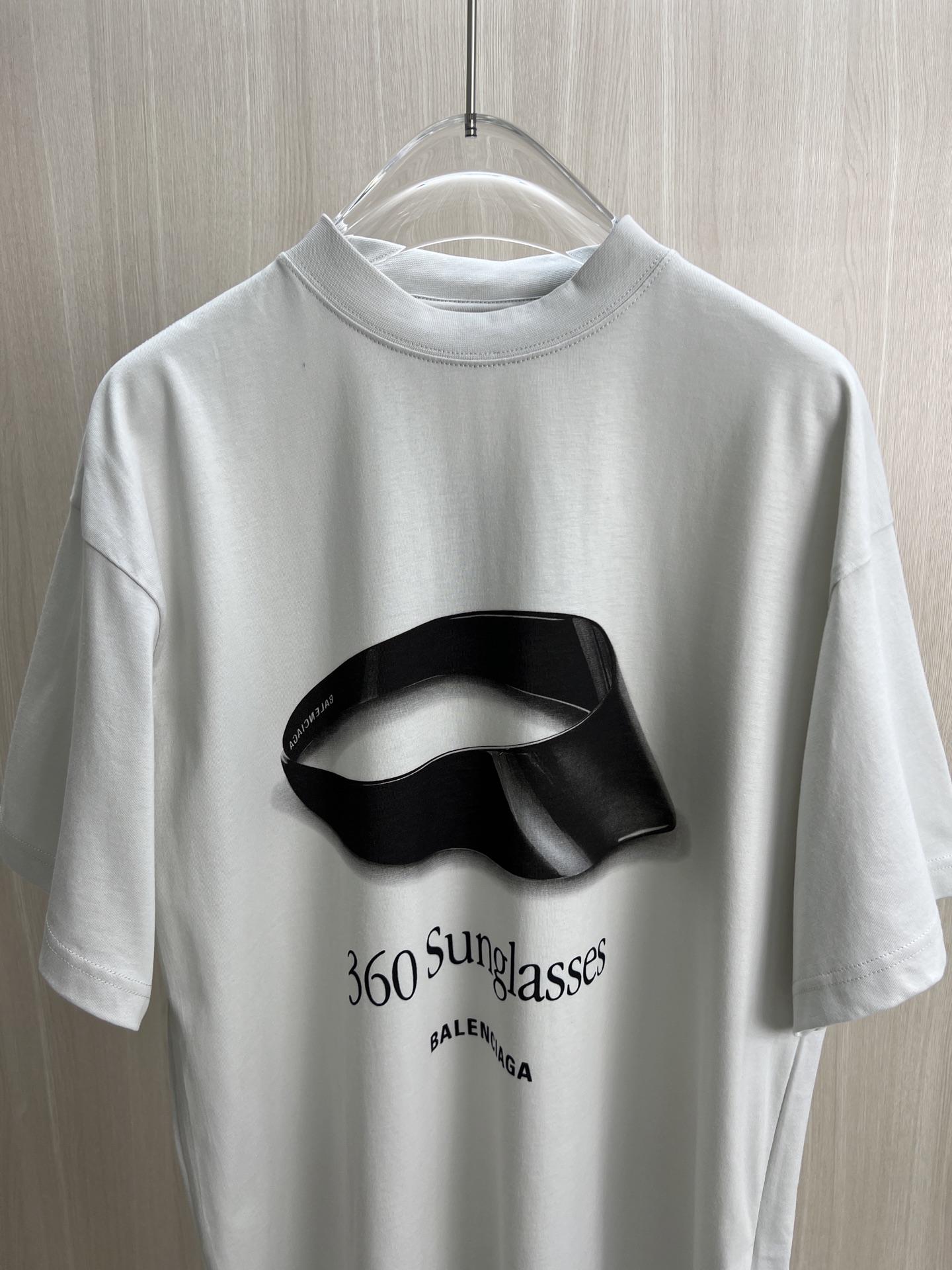 セール開催中 バレンシアガtシャツサイズ感偽物 トップス 半袖 プリント 純綿 ゆったり グレー_2