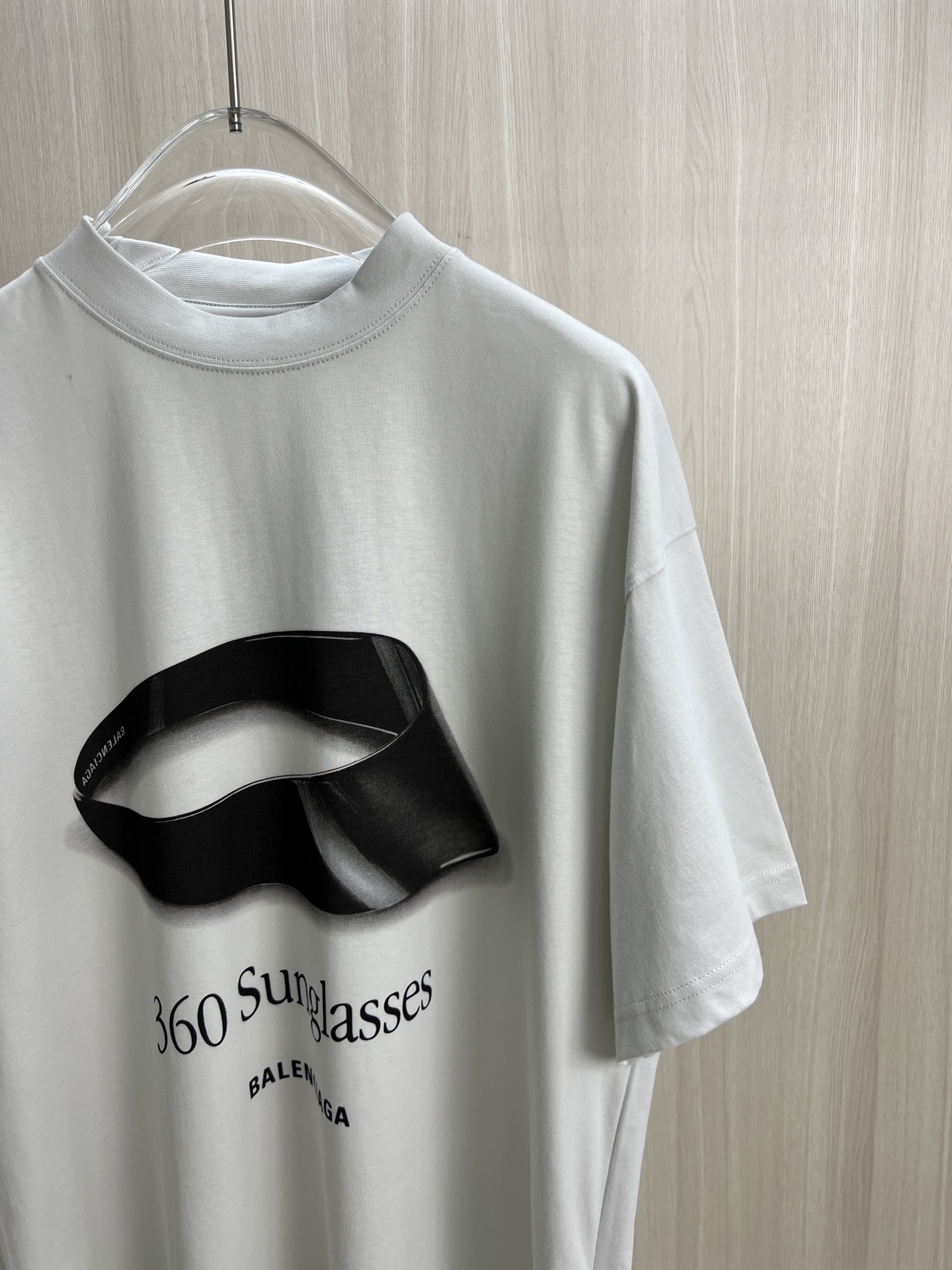 セール開催中 バレンシアガtシャツサイズ感偽物 トップス 半袖 プリント 純綿 ゆったり グレー_4