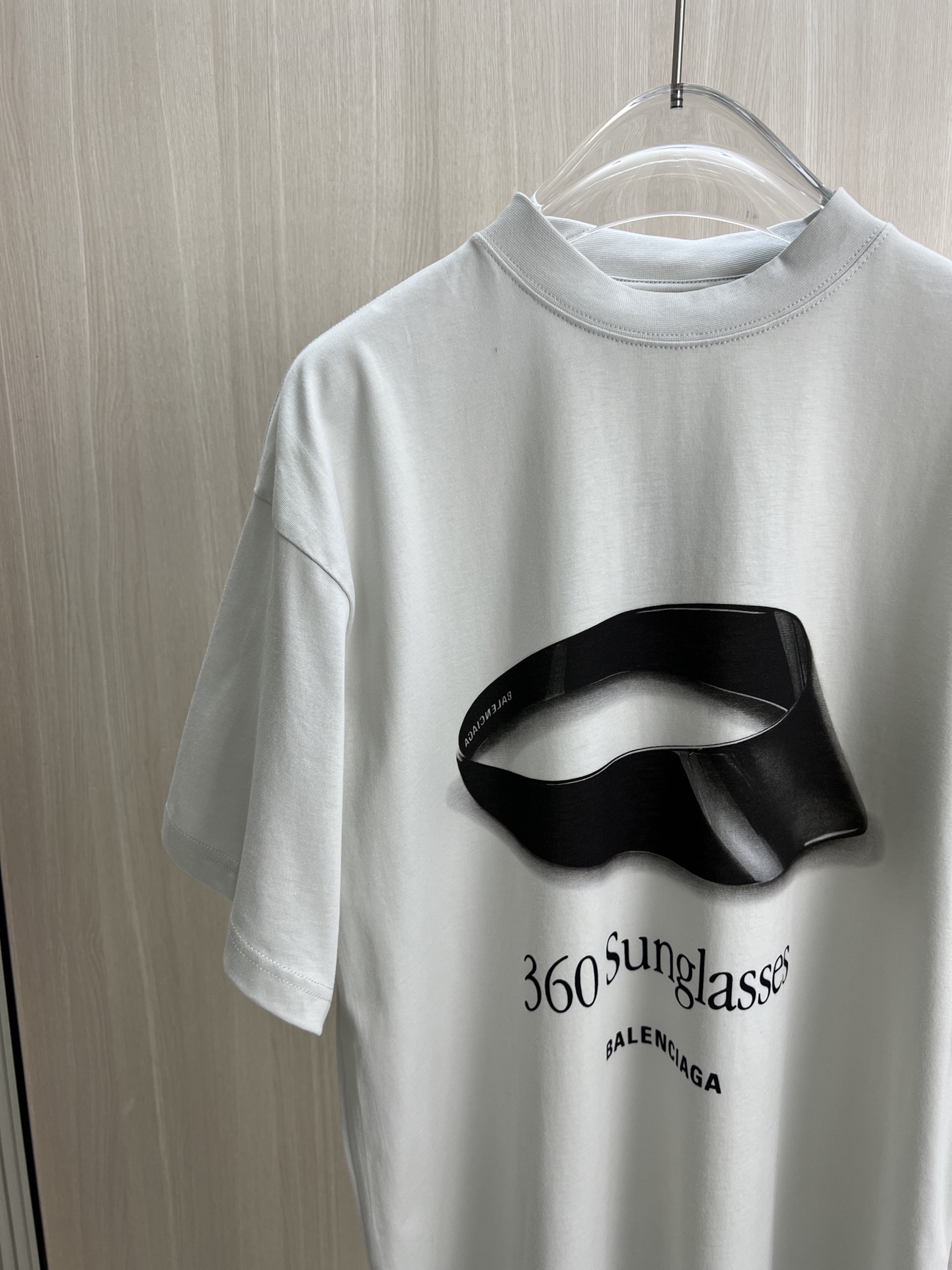 セール開催中 バレンシアガtシャツサイズ感偽物 トップス 半袖 プリント 純綿 ゆったり グレー_5