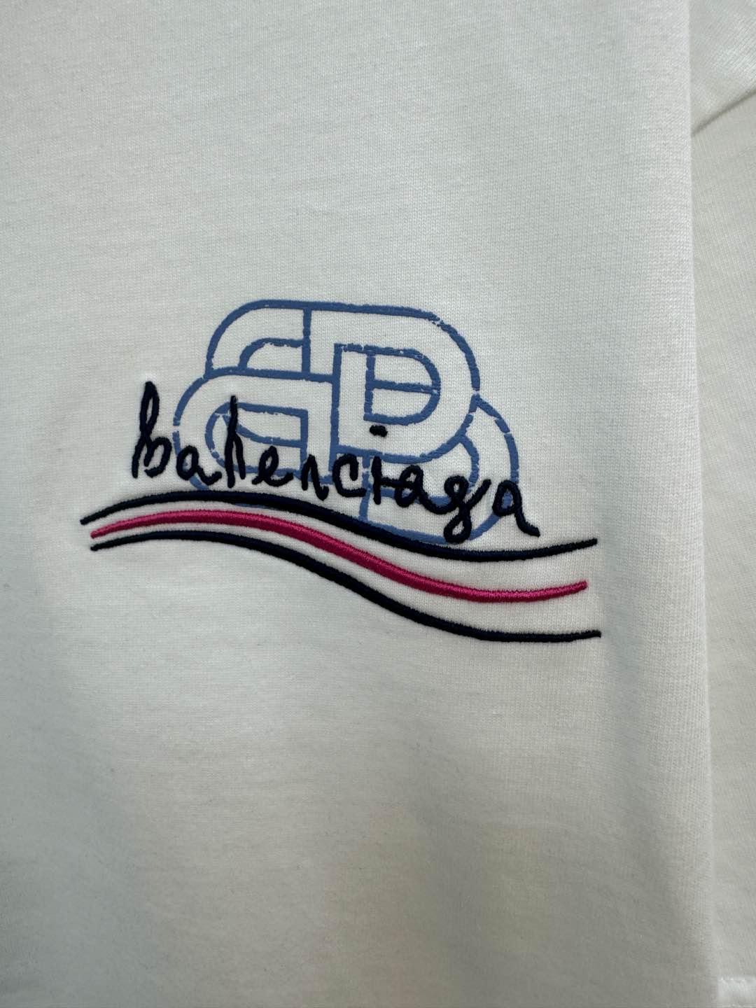 バレンシアガ 半袖シャツ激安通販 トップス プリント 純綿tシャツ ゆったり 男女兼用 ホワイト_7