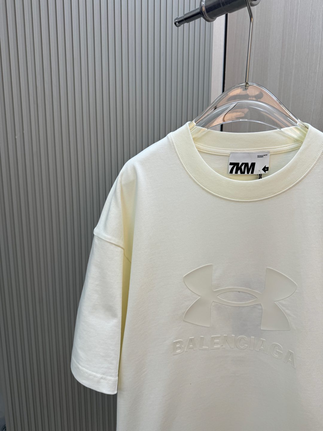 バレンシアガ ヒカキンスーパーコピー トップス プリント 純綿tシャツ ゆったり 男女兼用 ホワイト_2