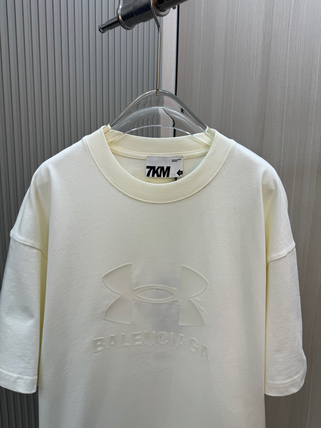 バレンシアガ ヒカキンスーパーコピー トップス プリント 純綿tシャツ ゆったり 男女兼用 ホワイト_4