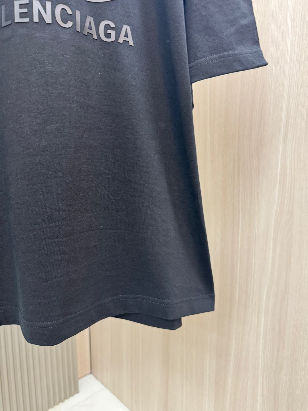 バレンシアガ tシャツ ヒカキン偽物 トップス プリント 純綿tシャツ ゆったり 男女兼用 ブラック_6
