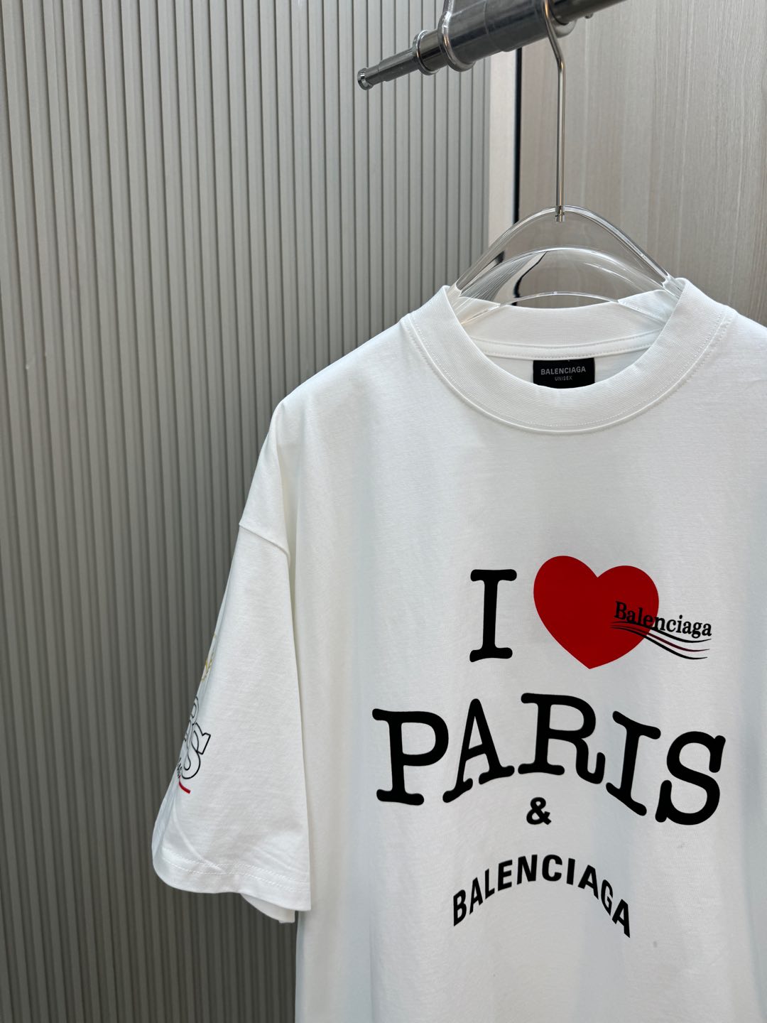 バレンシアガ ロゴシャツ偽物 トップス プリント 純綿tシャツ 柔らかい ゆったり ホワイト_2
