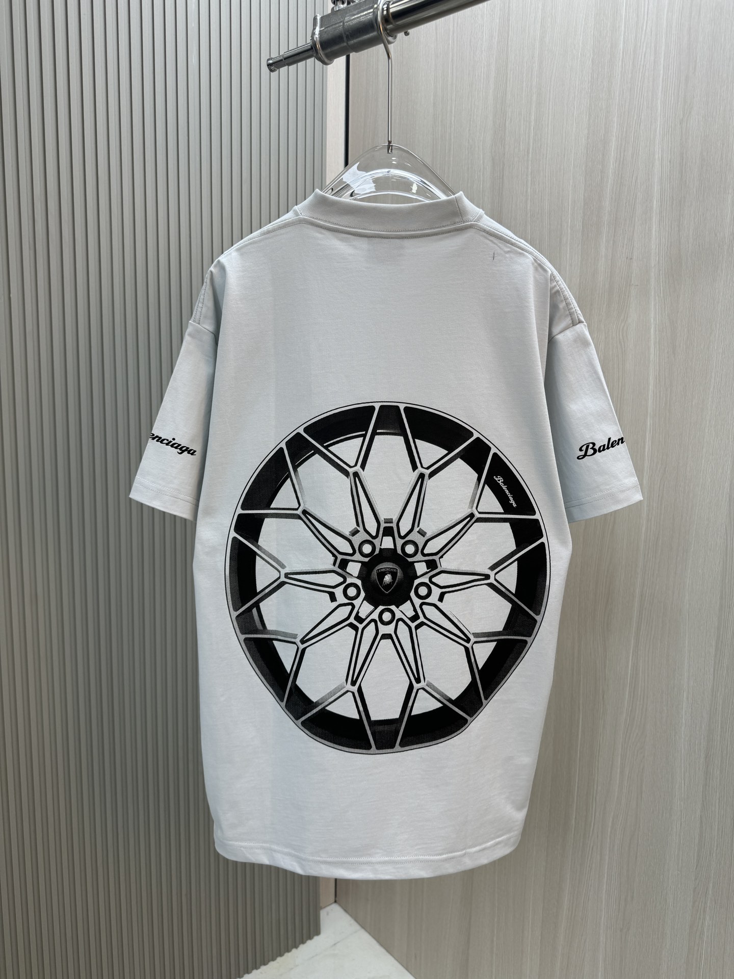 バレンシアガワイシャツＮ級品 トップス プリント 純綿tシャツ 柔らかい ゆったり ホワイト_8
