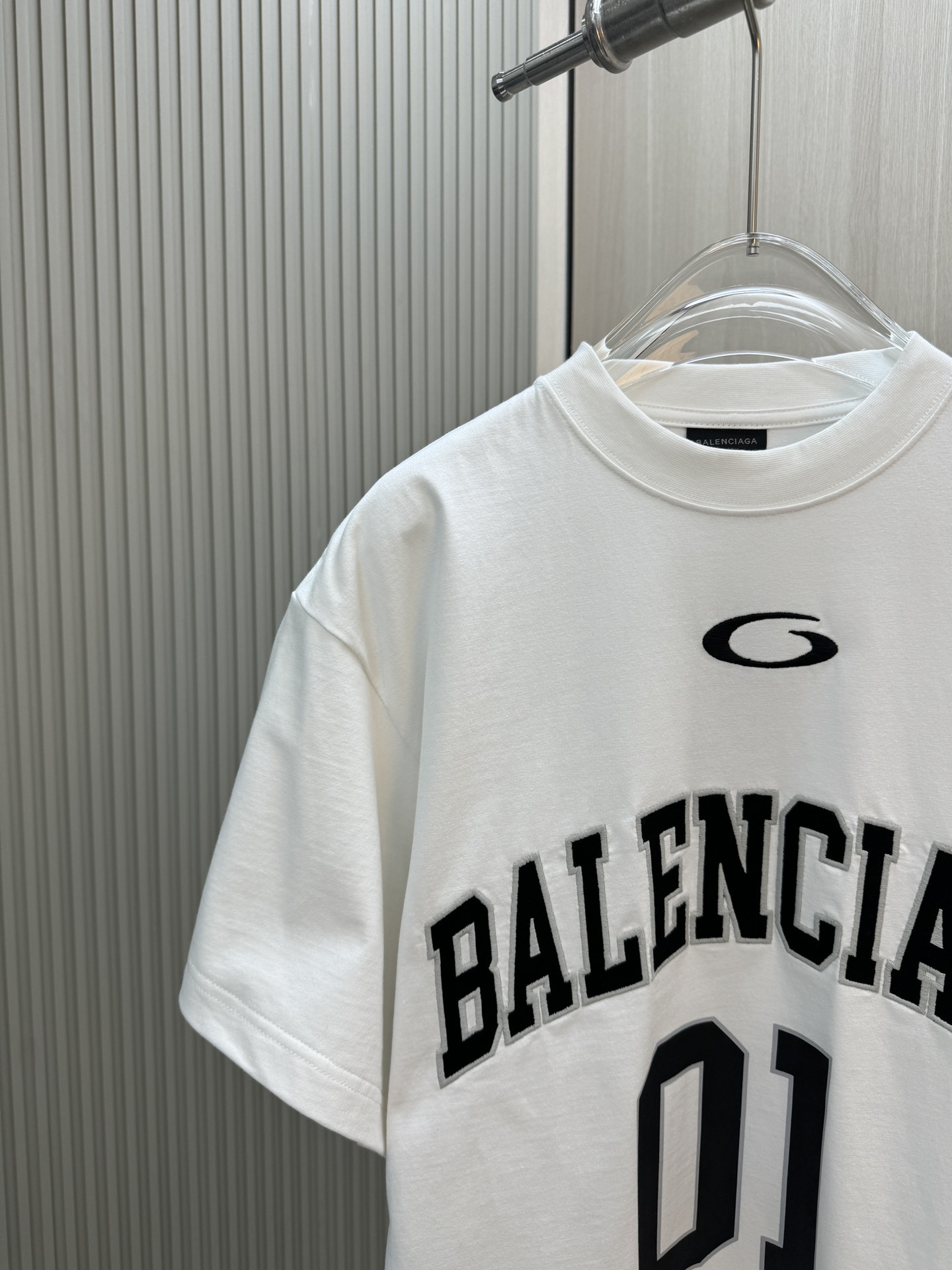 バレンシアガトップススーパーコピー Ｔシャツ トップス プリント 100％綿 短袖 ゆったり ホワイト_2
