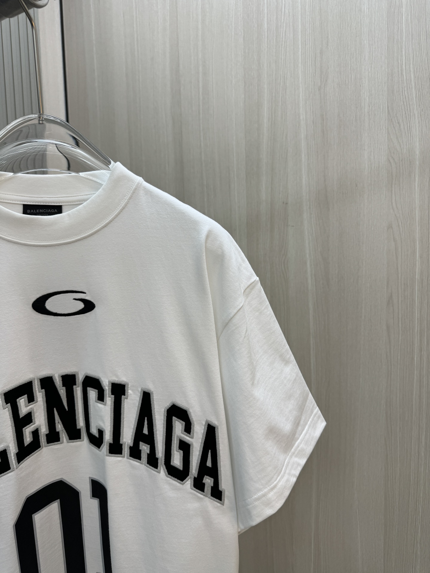 バレンシアガトップススーパーコピー Ｔシャツ トップス プリント 100％綿 短袖 ゆったり ホワイト_3