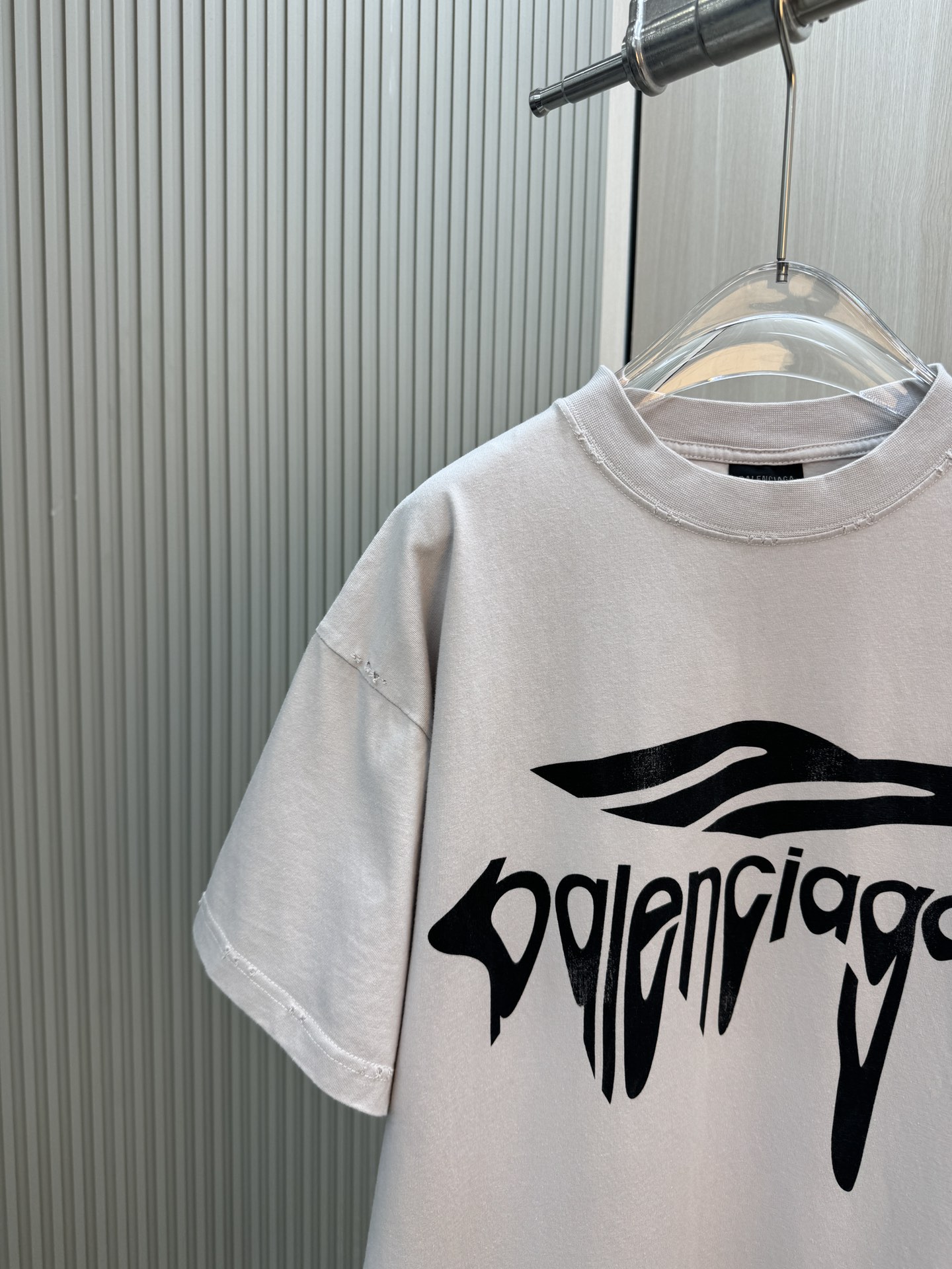 バレンシアガ トップス レディースコピー Ｔシャツ トップス プリント 100％綿 短袖 ゆったり ホワイト_2