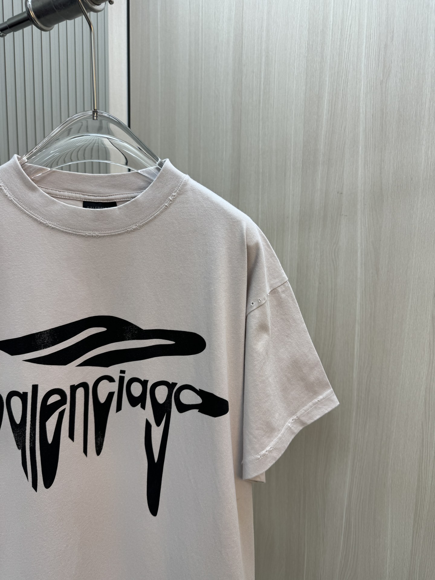 バレンシアガ トップス レディースコピー Ｔシャツ トップス プリント 100％綿 短袖 ゆったり ホワイト_3
