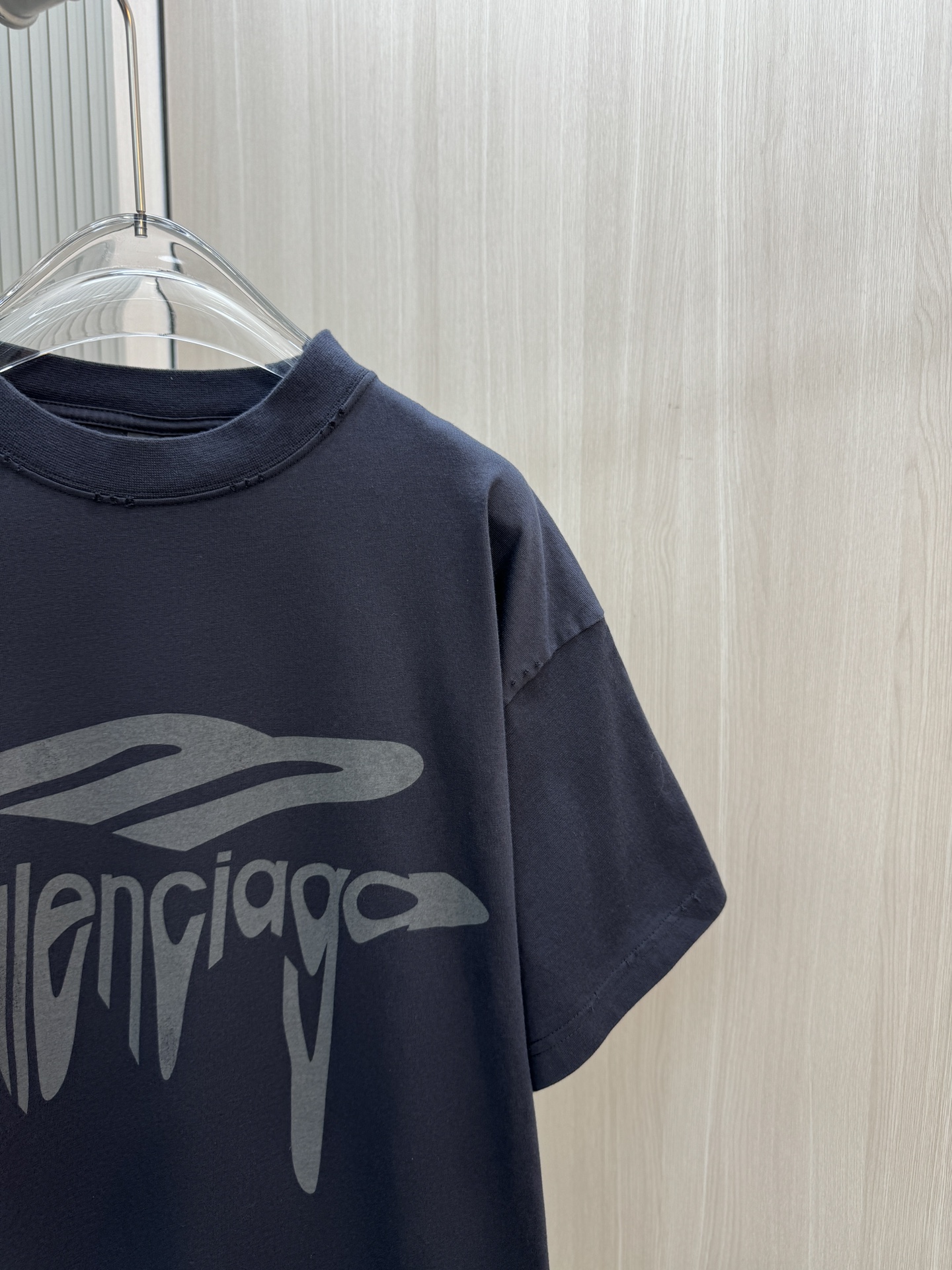 バレンシアガ トップハンドルスーパーコピー Ｔシャツ トップス プリント 100％綿 短袖 ゆったり ブラック_3