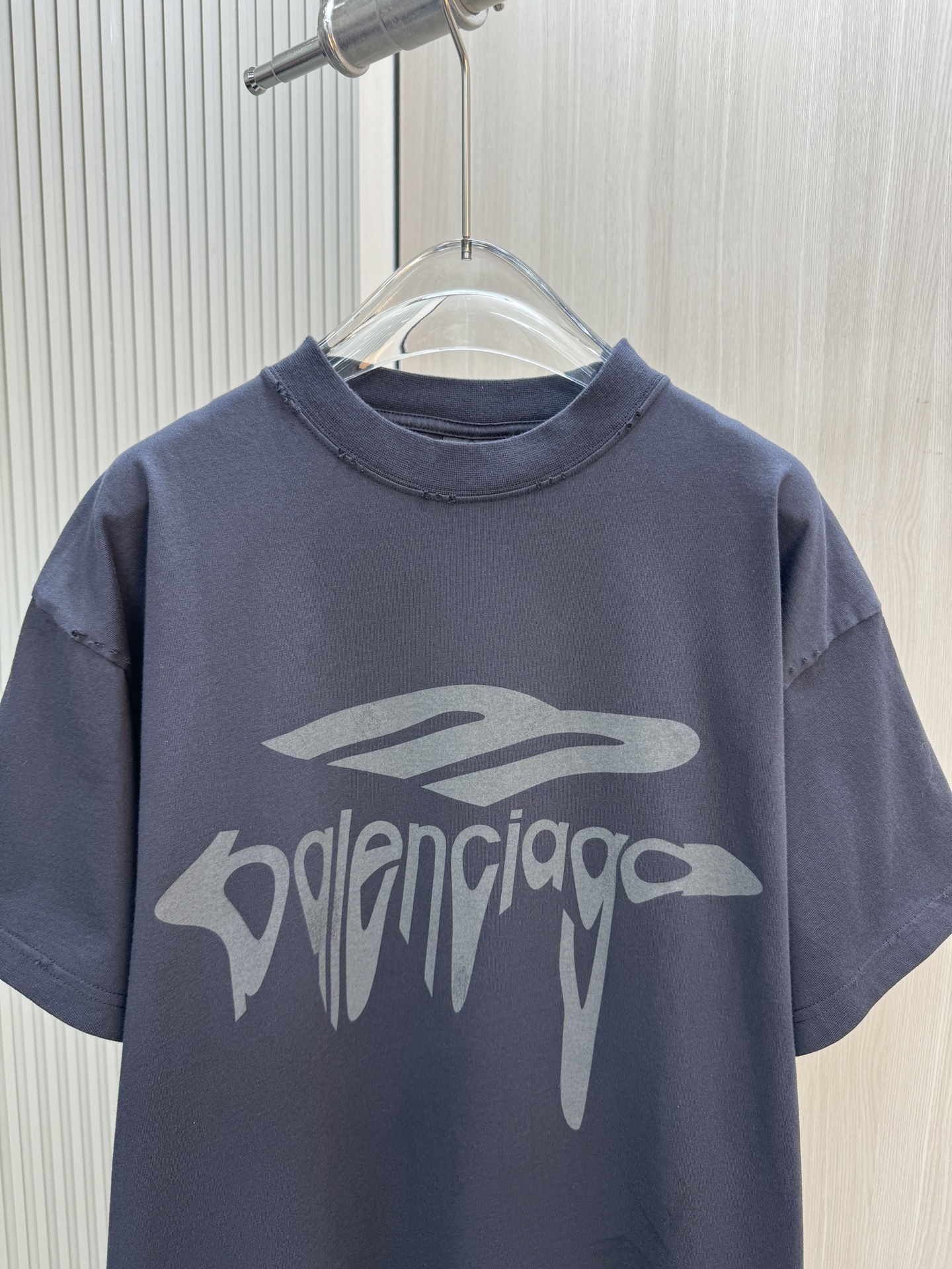 バレンシアガ トップハンドルスーパーコピー Ｔシャツ トップス プリント 100％綿 短袖 ゆったり ブラック_4