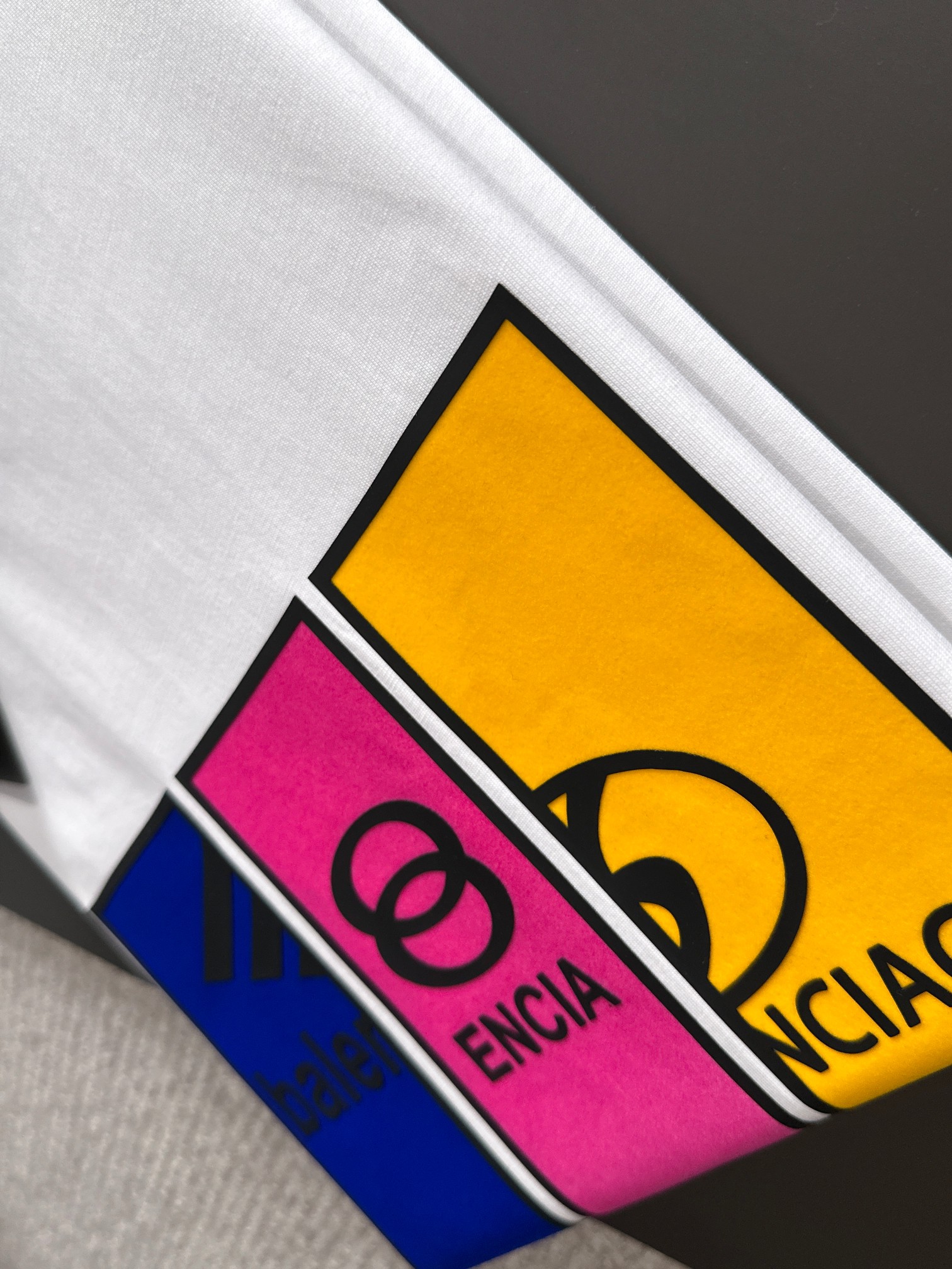 超人気 バレンシアガ レディース トップス偽物 プリント 100％綿 短袖tシャツ ゆったり ホワイト_6