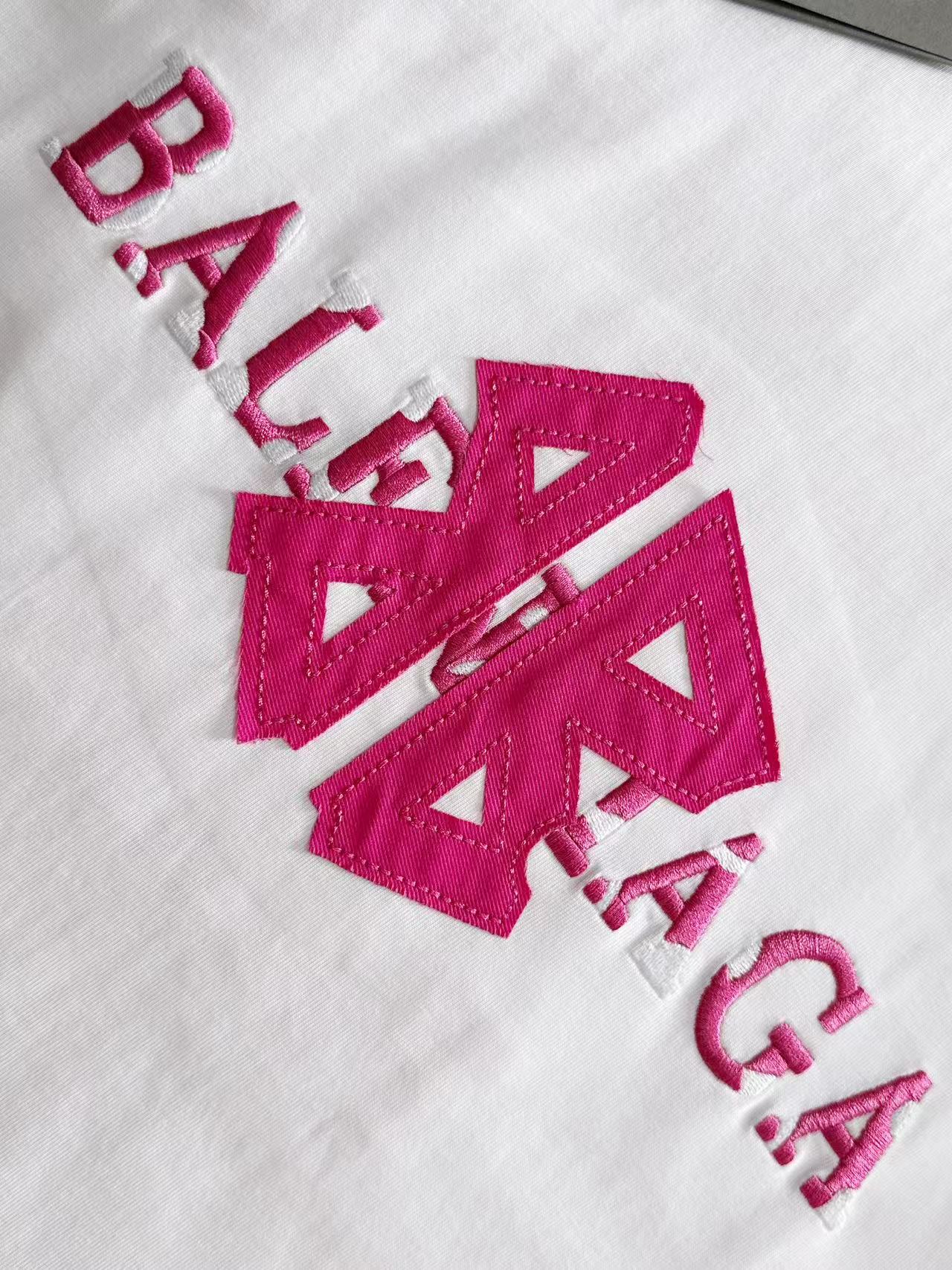 超激得の新品 バレンシアガ 略してスーパーコピー プリント 100％綿 短袖tシャツ ゆったり ホワイト_3
