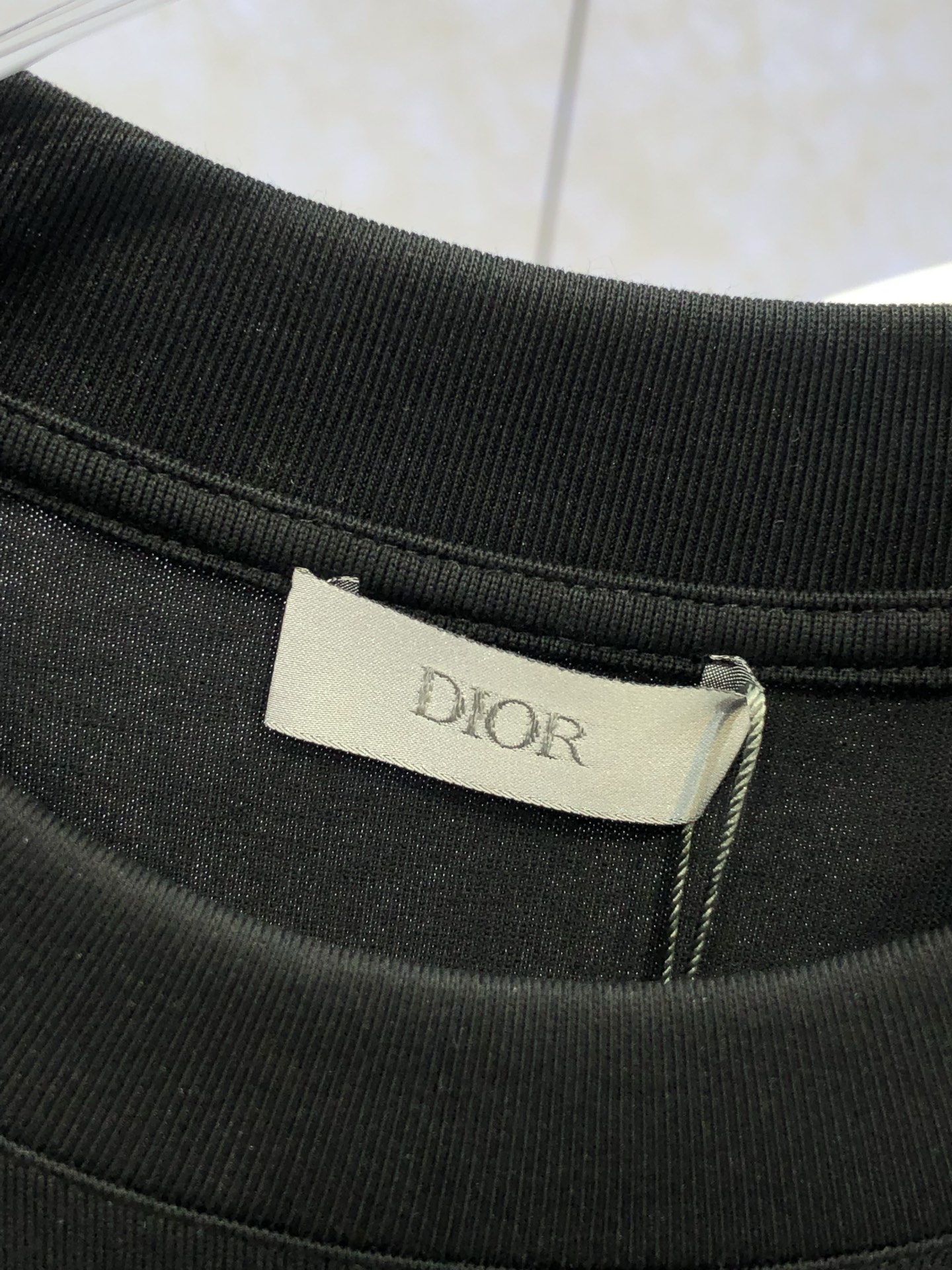 ディオールtシャツレディースコピー 純綿 トップス 短袖 ゆったり プリント 柔らかい ブラック_6
