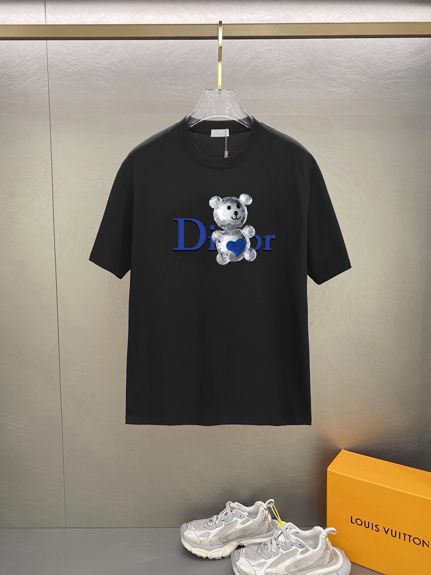 ディオールtシャツメルカリスーパーコピー 純綿 トップス 短袖 ゆったり プリント 柔らかい 2色可選_3
