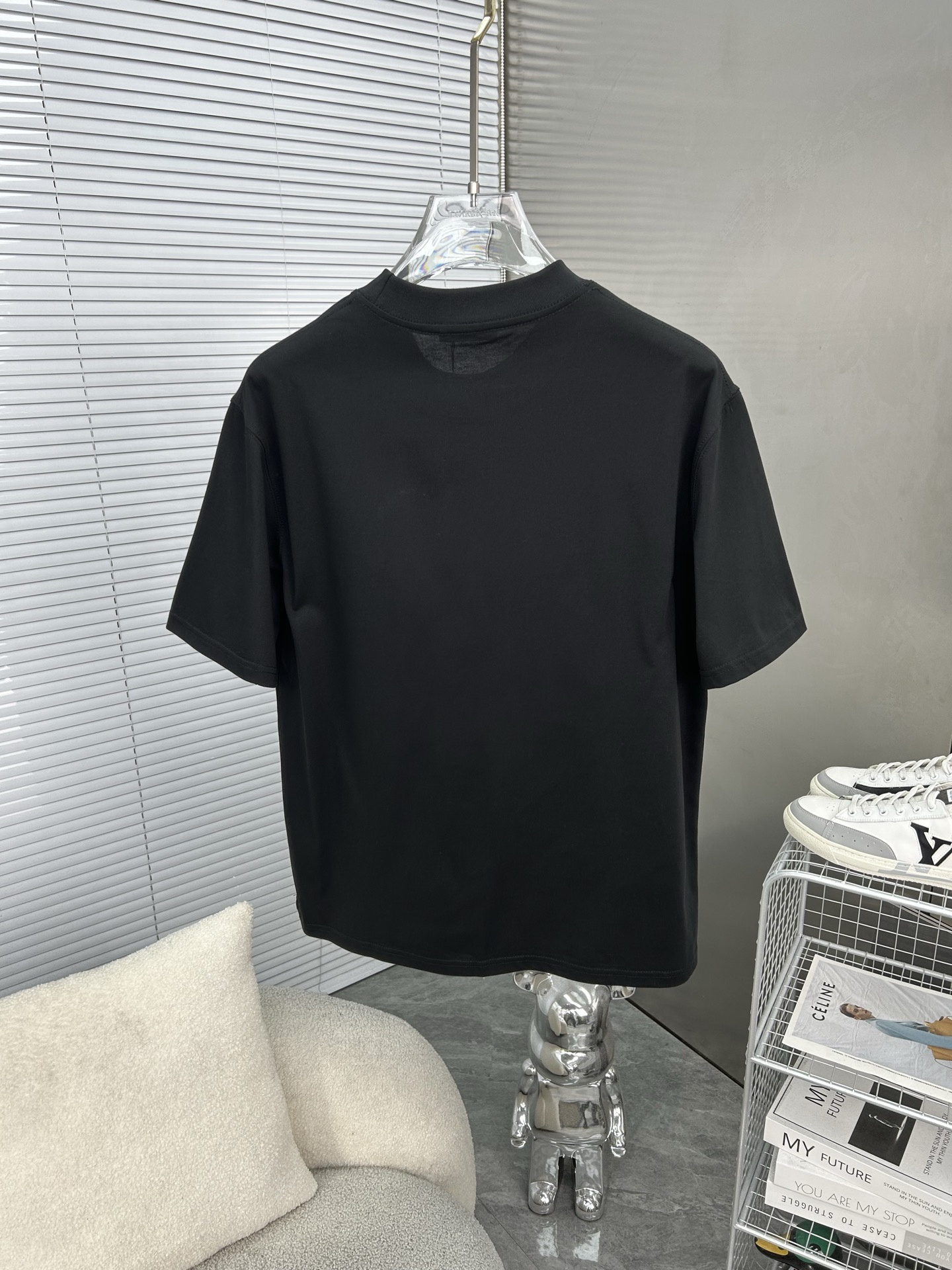 ディオールtシャツヤフオク偽物 純綿 トップス 短袖 ゆったり プリント 柔らかい シンプル 2色可選_3