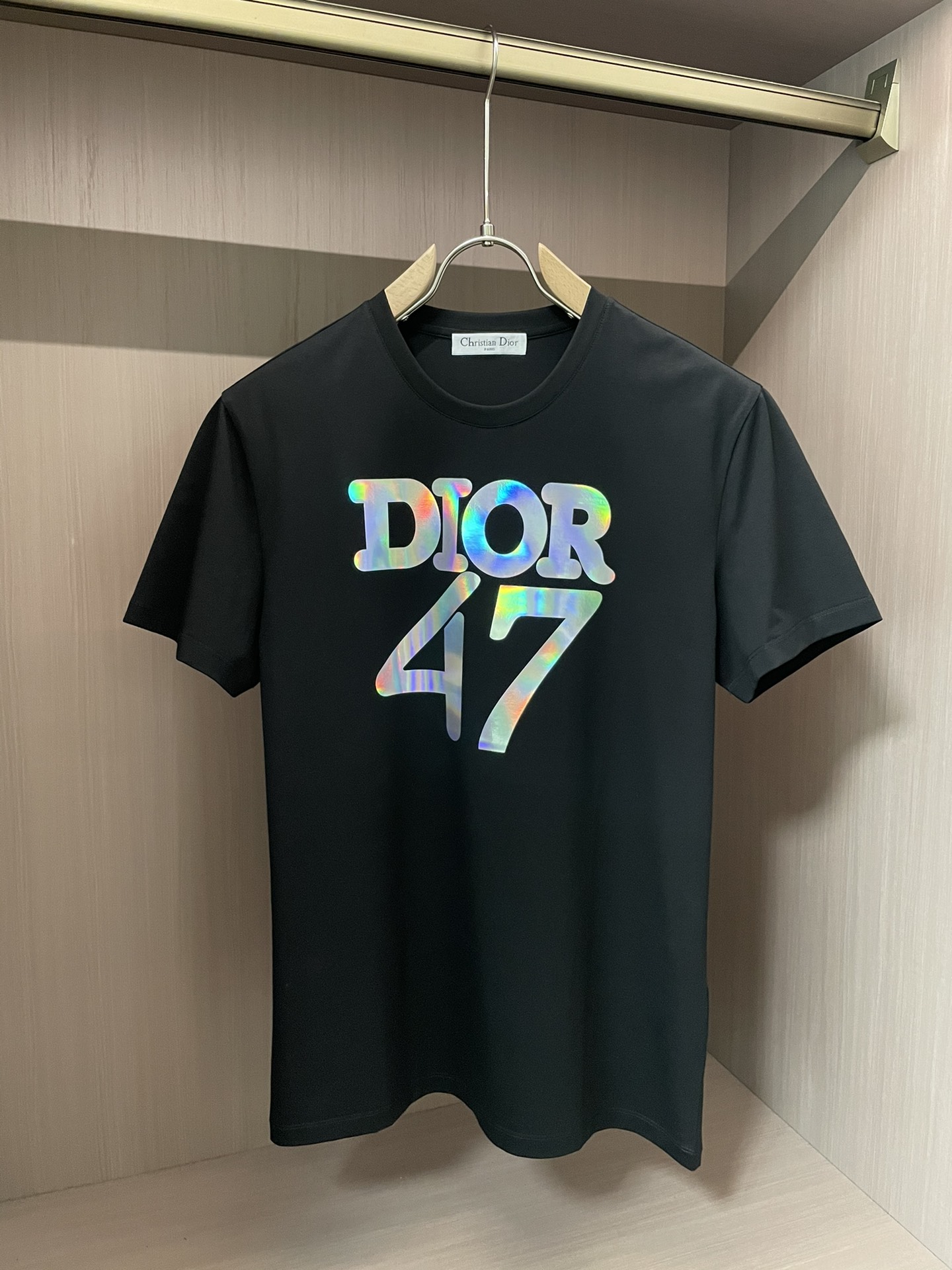 最新到着‼ディオールt偽物 Tシャツ 純綿 トップス 短袖 ゆったり プリント 柔らかい ブラック_4