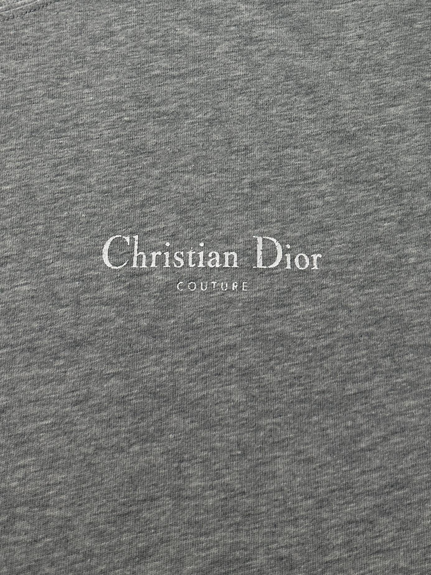 dior クマ tシャツ偽物 Tシャツ 純綿 トップス 短袖 ゆったり プリント 柔らかい グレー_6