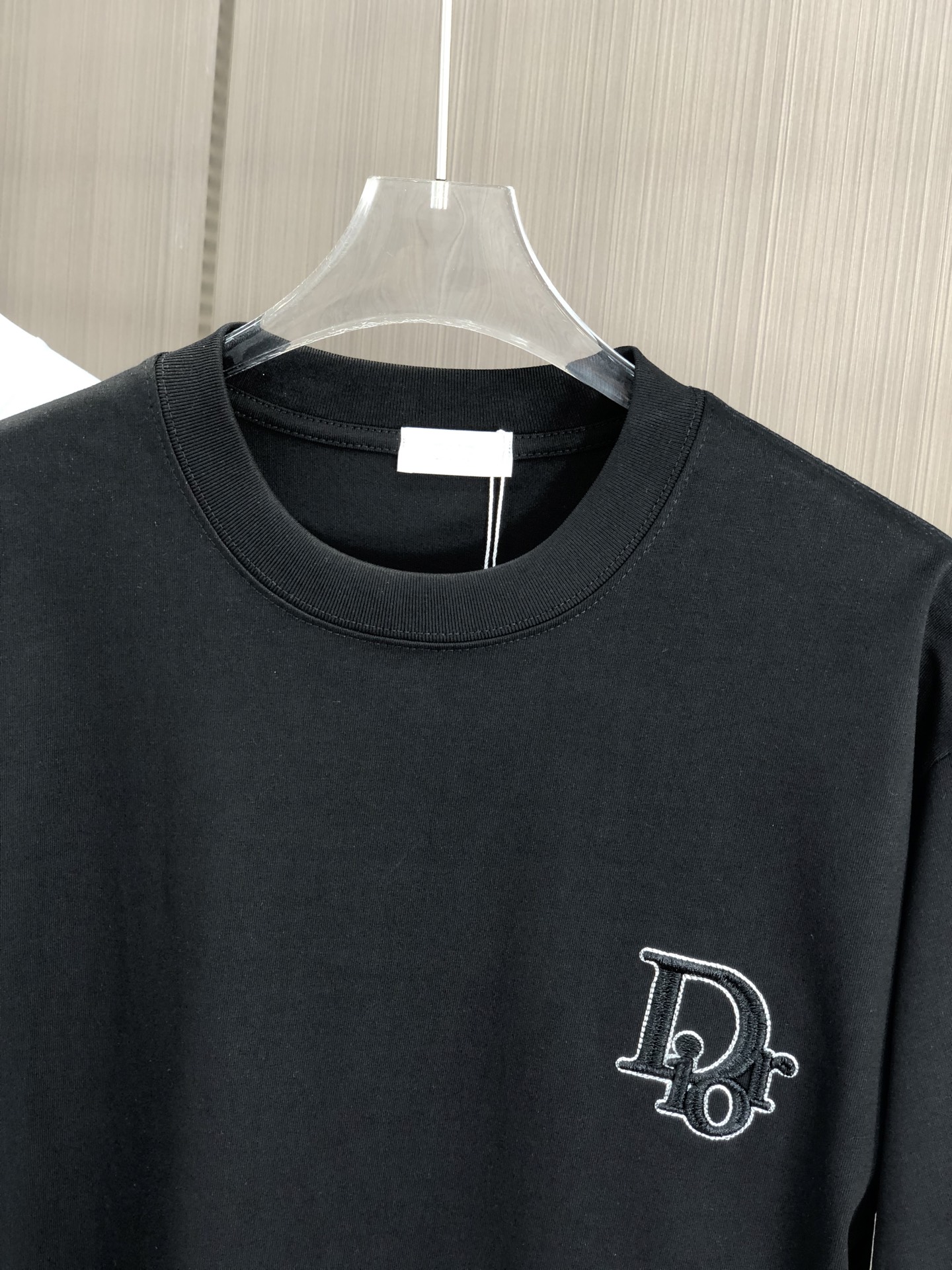 人気流行品 ディオールの t シャツ偽物 純綿 トップス 短袖 ゆったり プリント 柔軟 ブラック_3