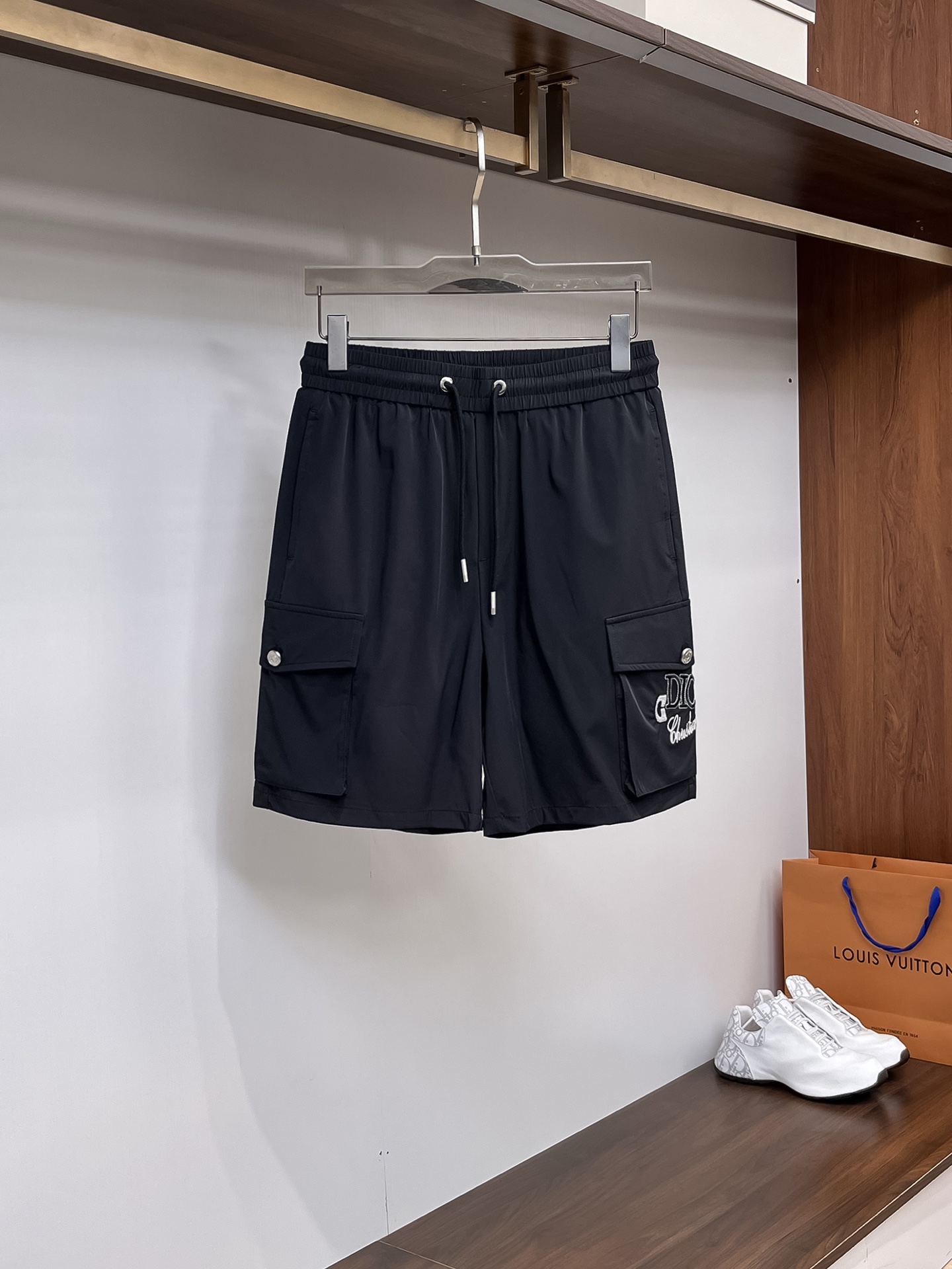 DIOR ディオール パンツ レディーススーパーコピー 100％綿 ショットパンツ ゆったり ブラック_1